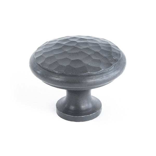 Beeswax Hammered Cabinet Knob - Large