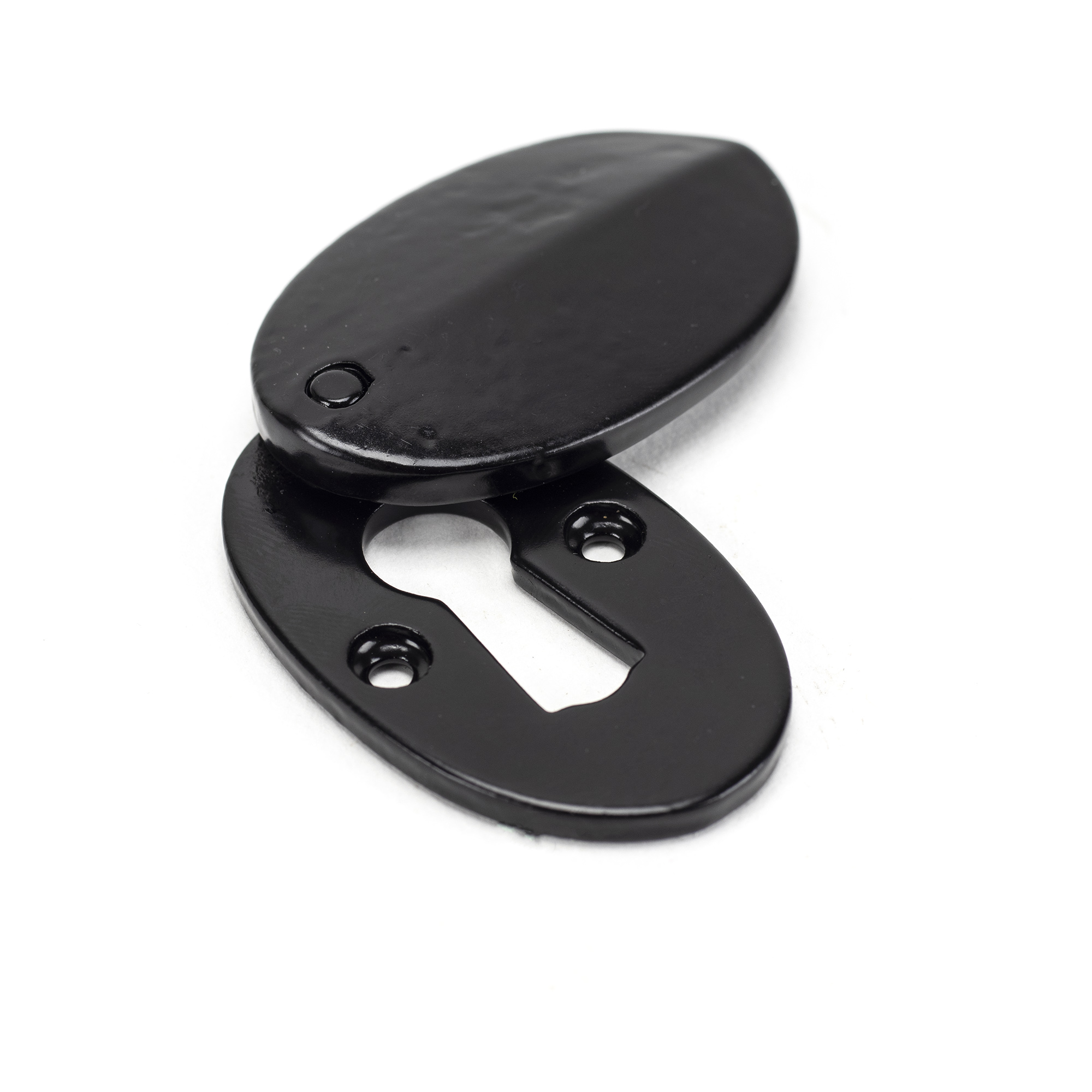 Black Oval Escutcheon & Cover
