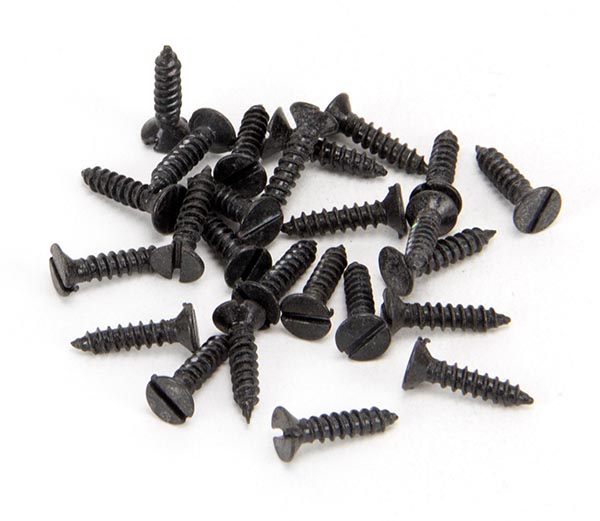 Black 4 x 1/2" Countersunk Screws (25)