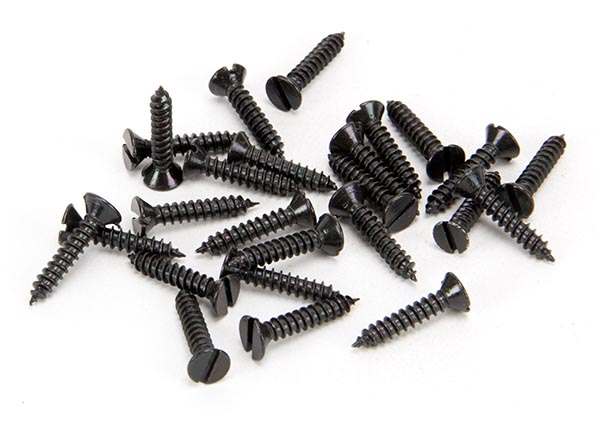Black 6 x 3/4" Countersunk Screws (25)