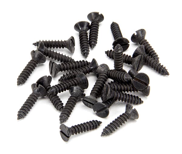 Black 8 x 3/4" Countersunk Screws (25)