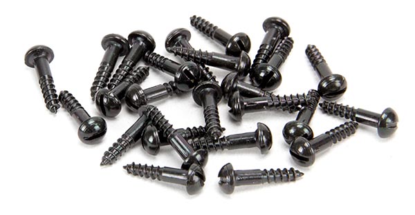 Black 8 x 3/4" Round Head Screws (25)
