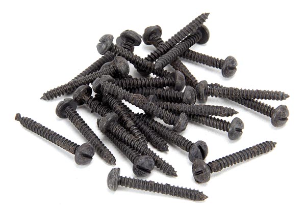 Beeswax 8 x 1¼" Round Head Screws (25)