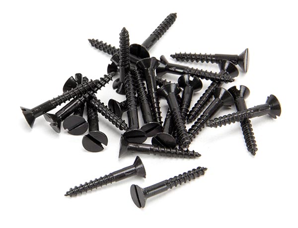 Black 6 x 1" Countersunk Screws (25)