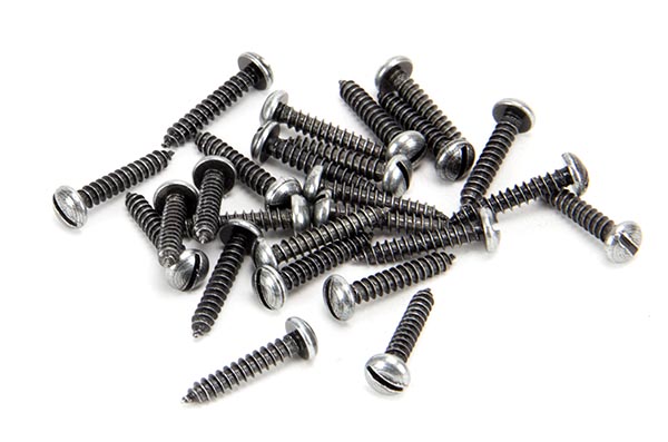 Pewter 6 x 3/4" Round Head Screws (25)