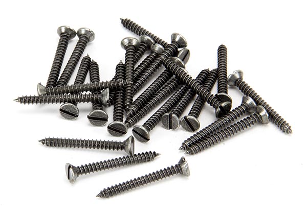 Pewter 6 x 1¼" Countersunk Screws (25)