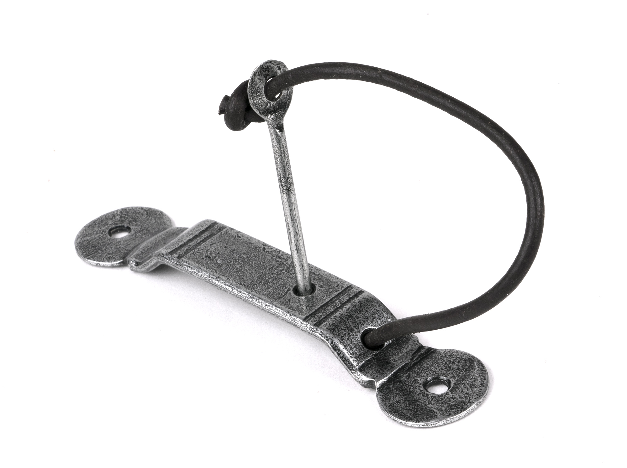 Pewter Locking Penny End Screw on Staple