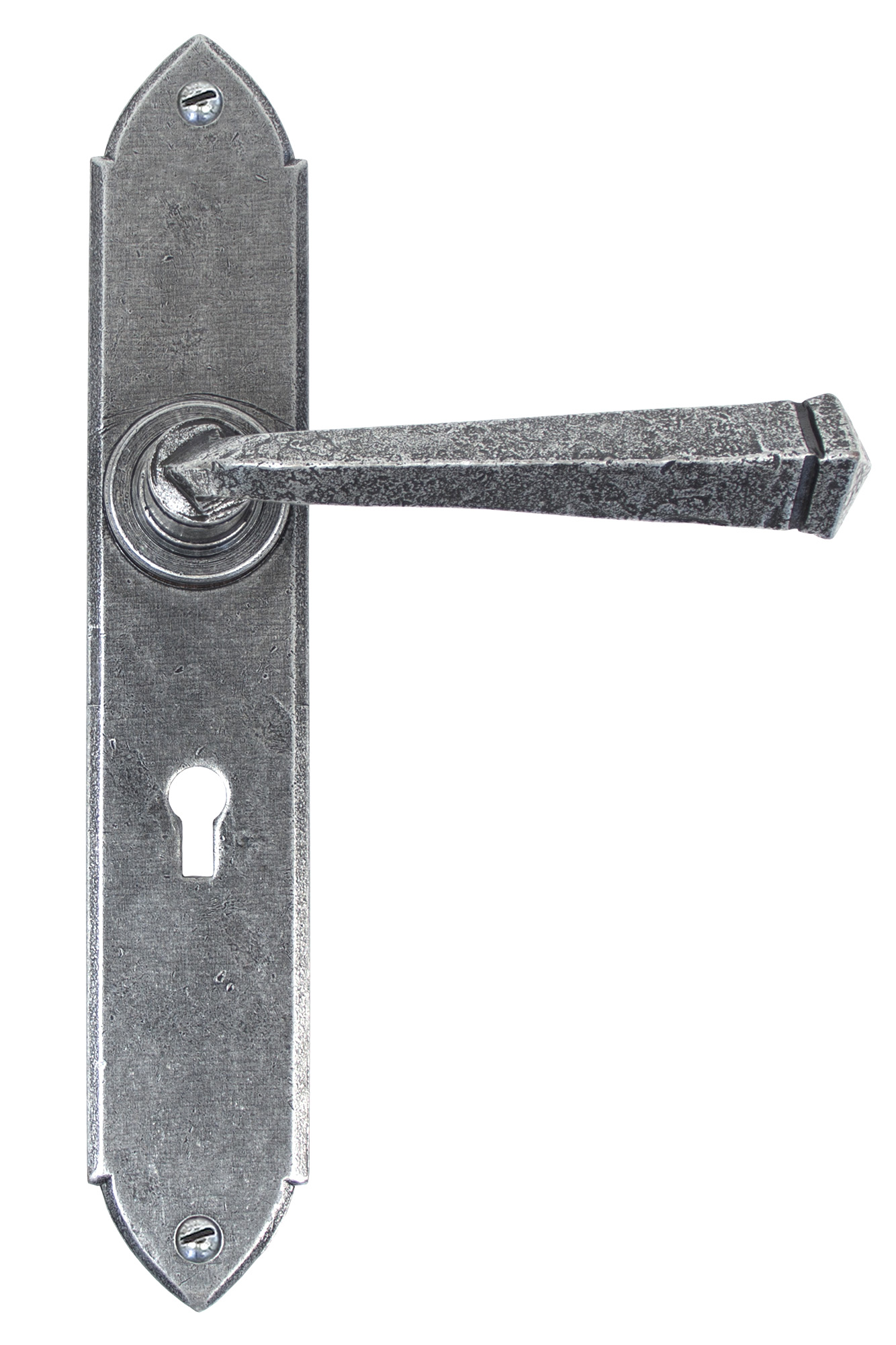 Pewter Gothic Lever Lock Set
