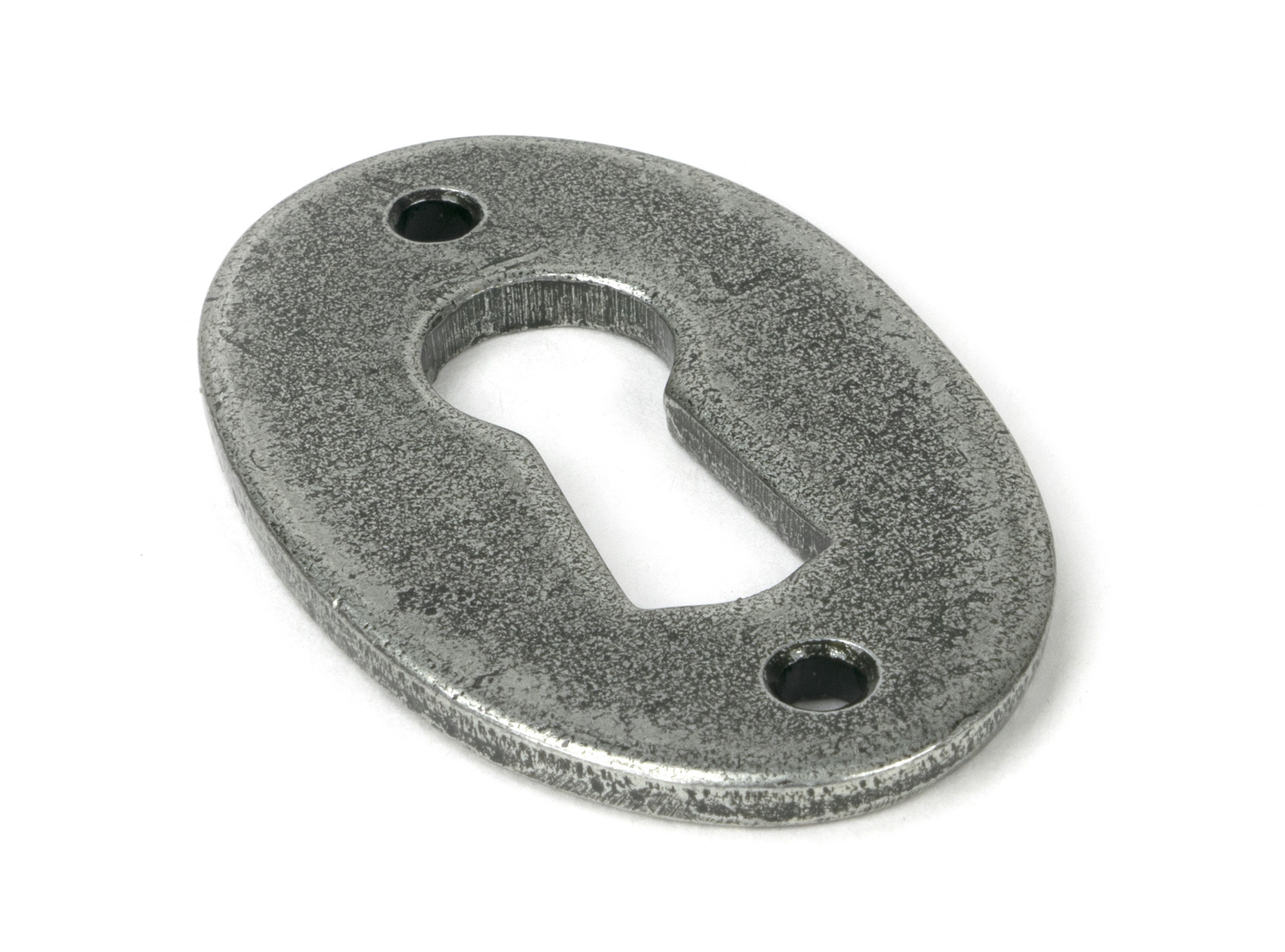 Pewter Oval Escutcheon