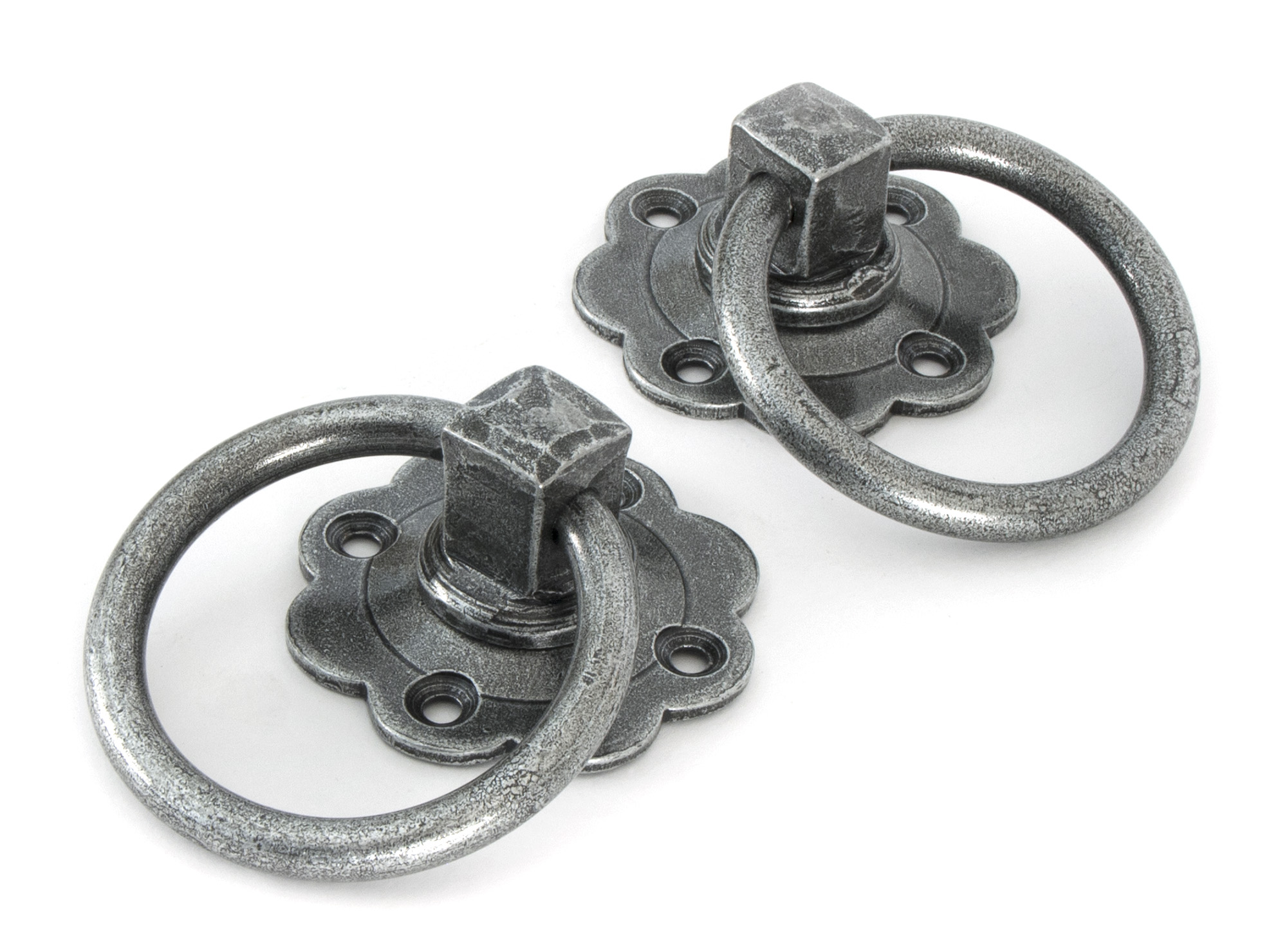 Pewter Ring Turn Handle Set