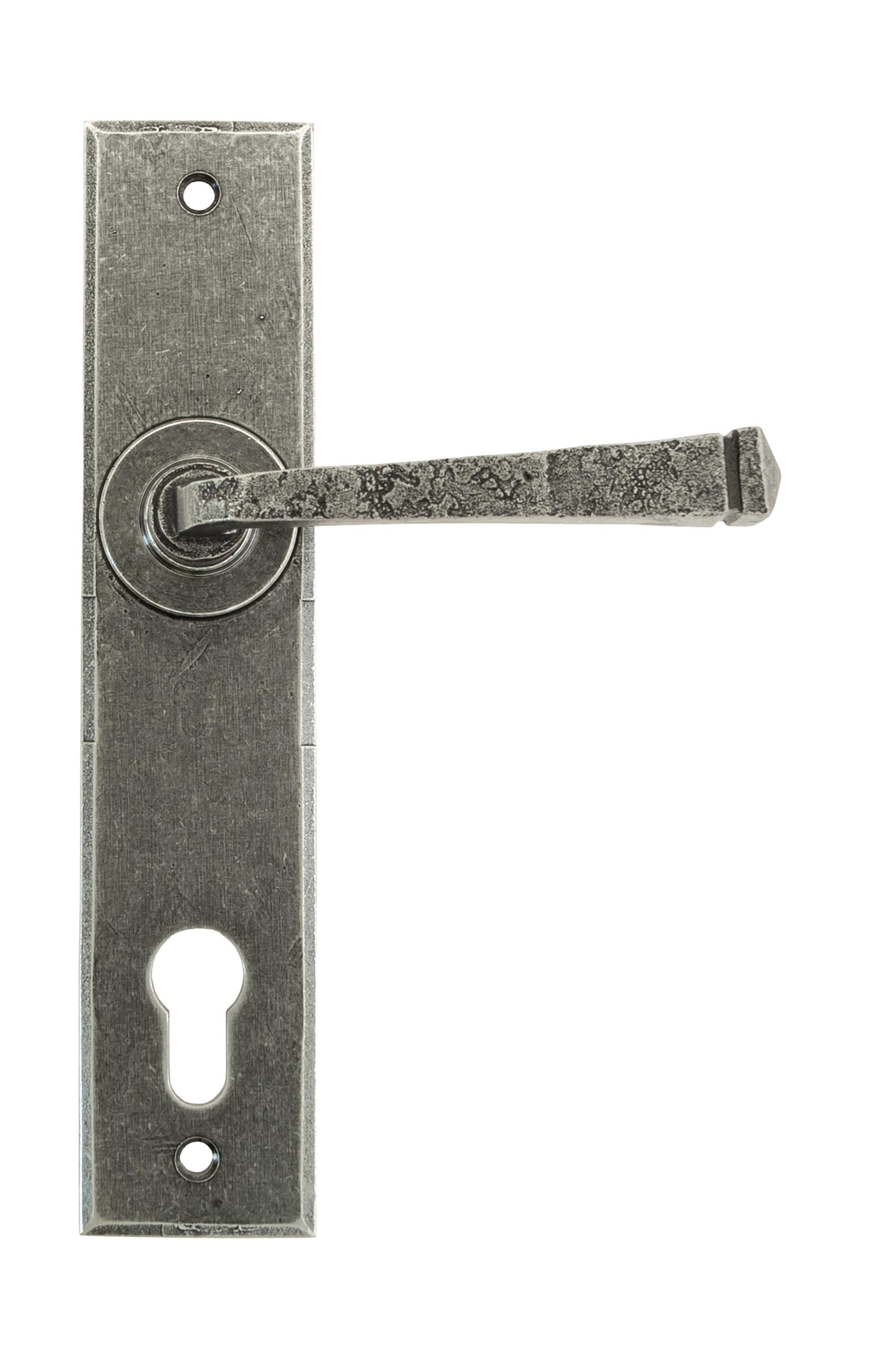 Pewter Avon Lever Espag. Lock Set