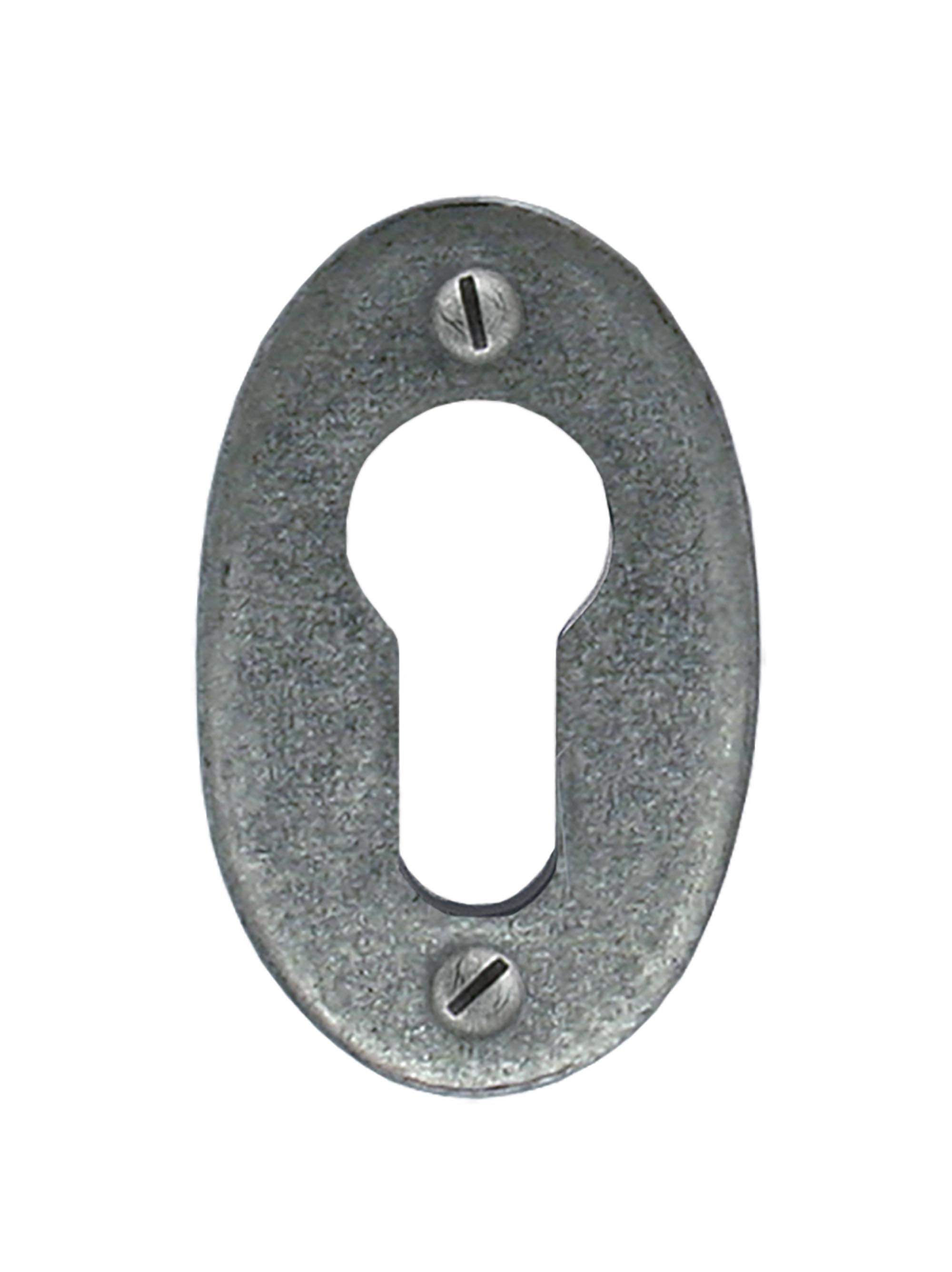 Pewter Oval Euro Escutcheon