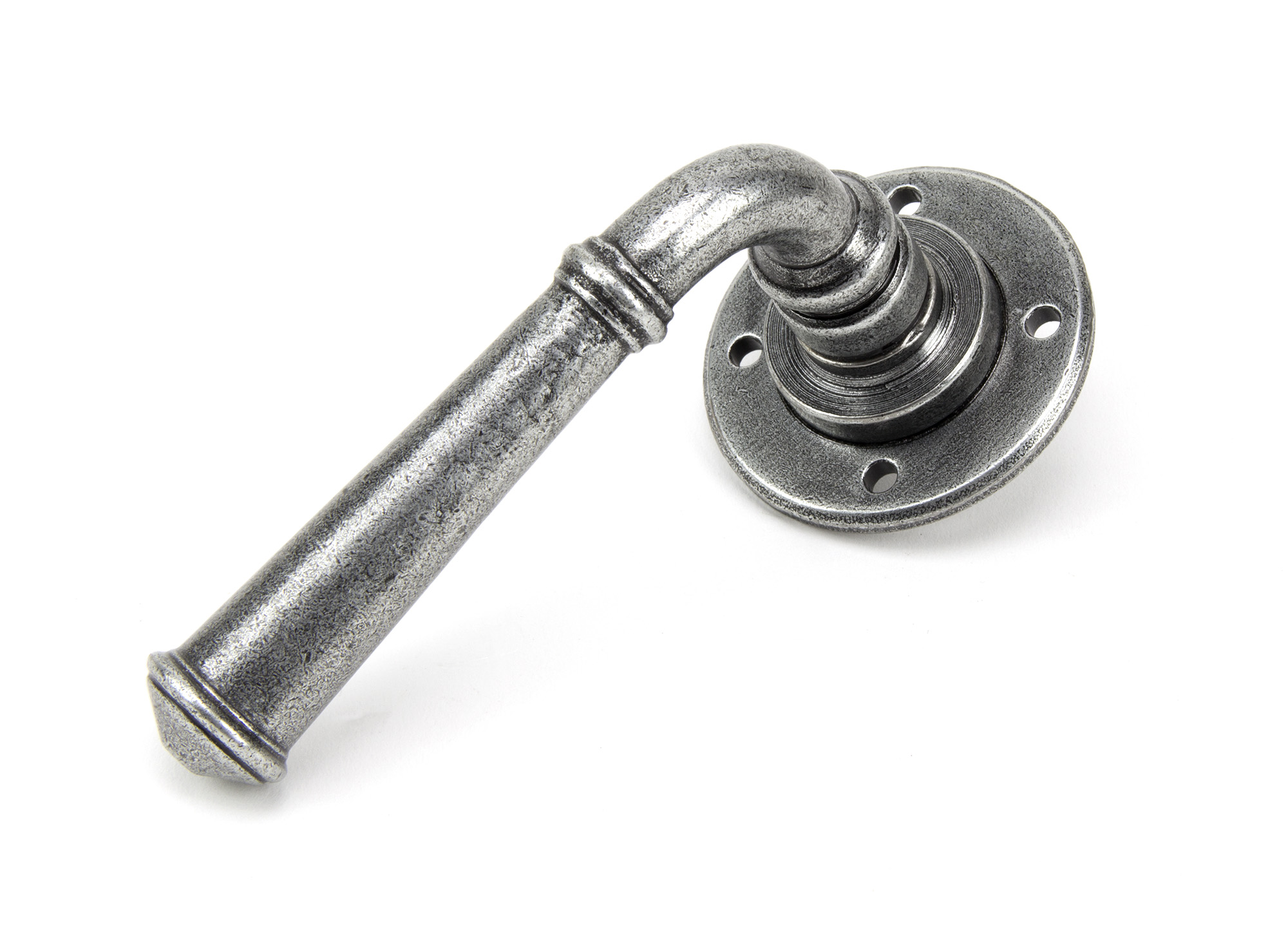 Pewter Regency Lever on Rose Set