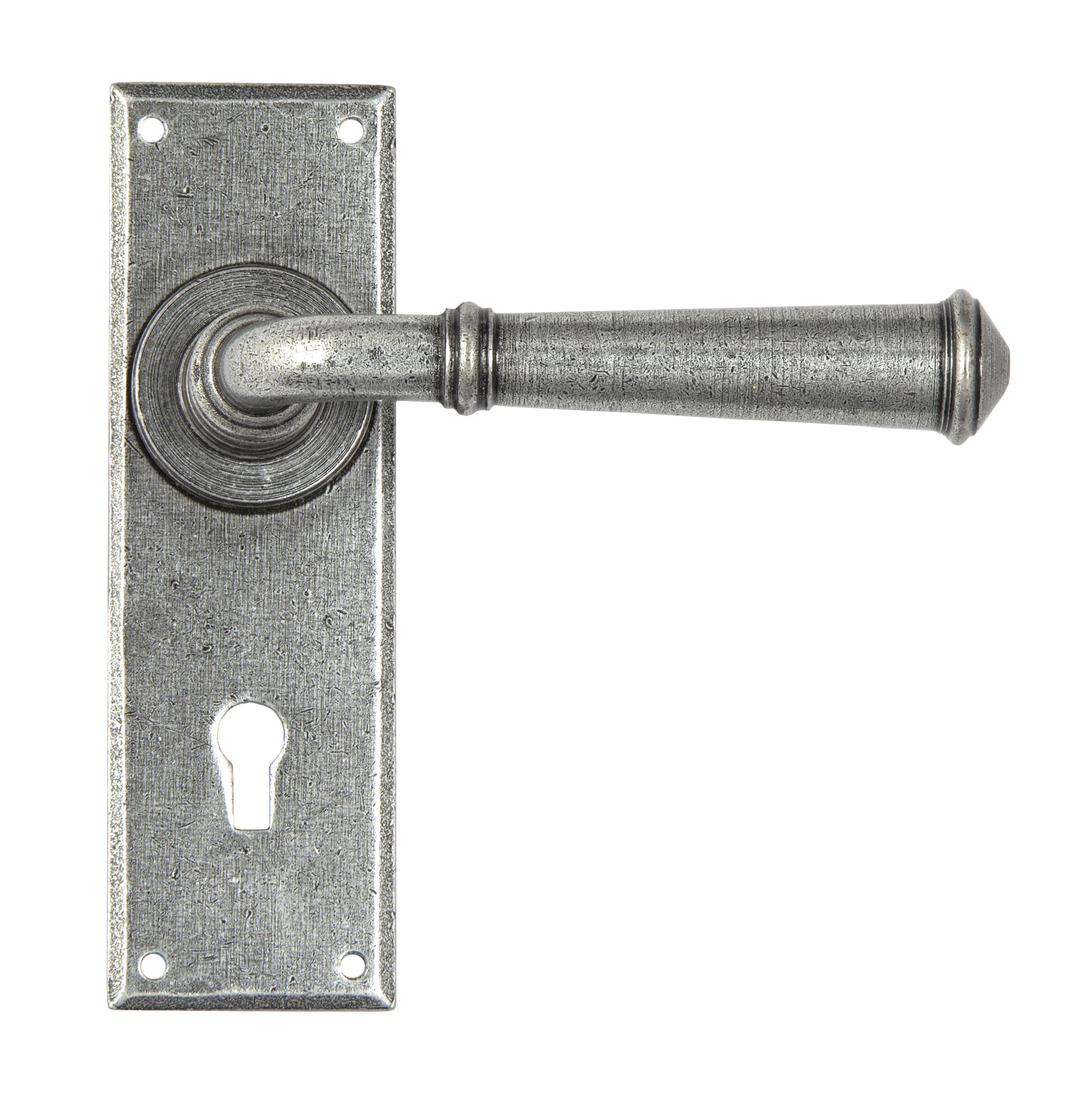 Pewter Regency Lever Lock set