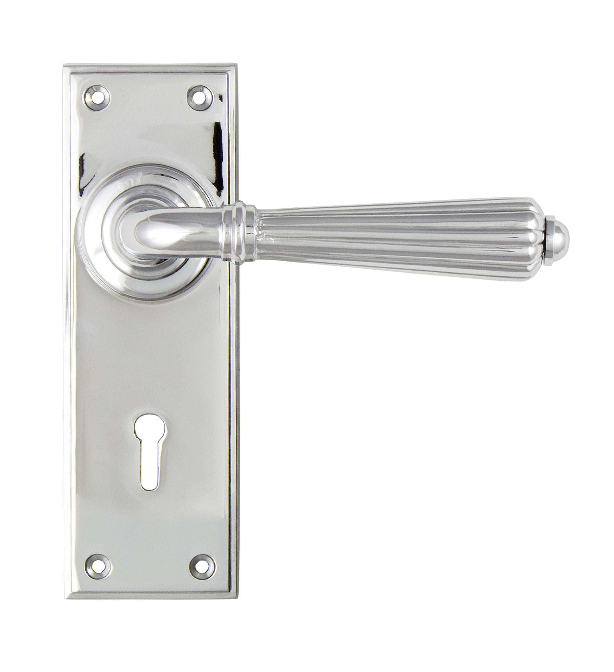 Polished Chrome Hinton Lever Lock Set