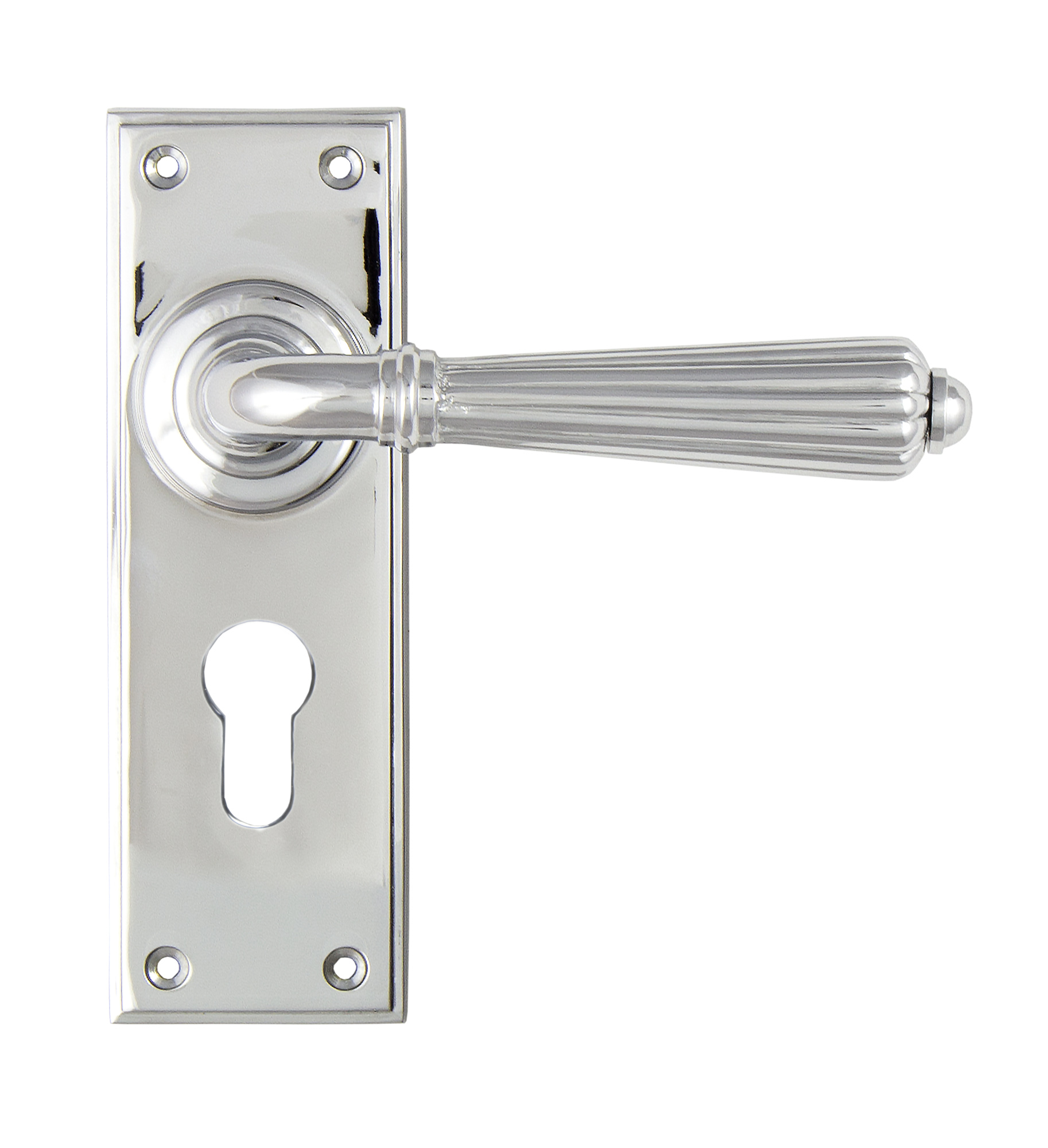 Polished Chrome Hinton Lever Euro Lock Set