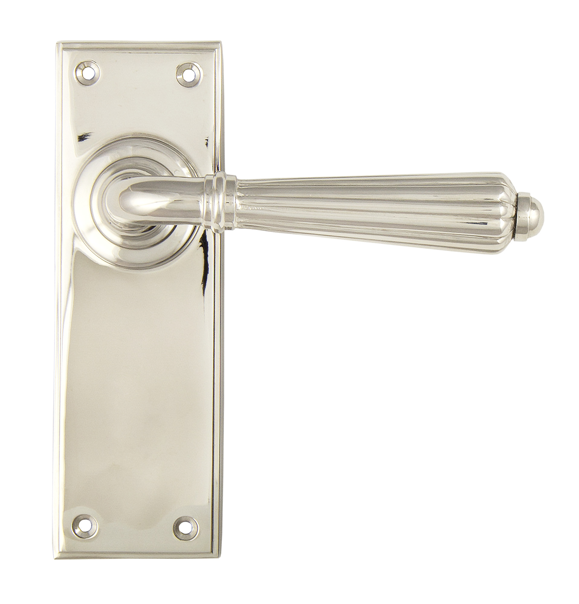 Polished Nickel Hinton Lever Latch Set