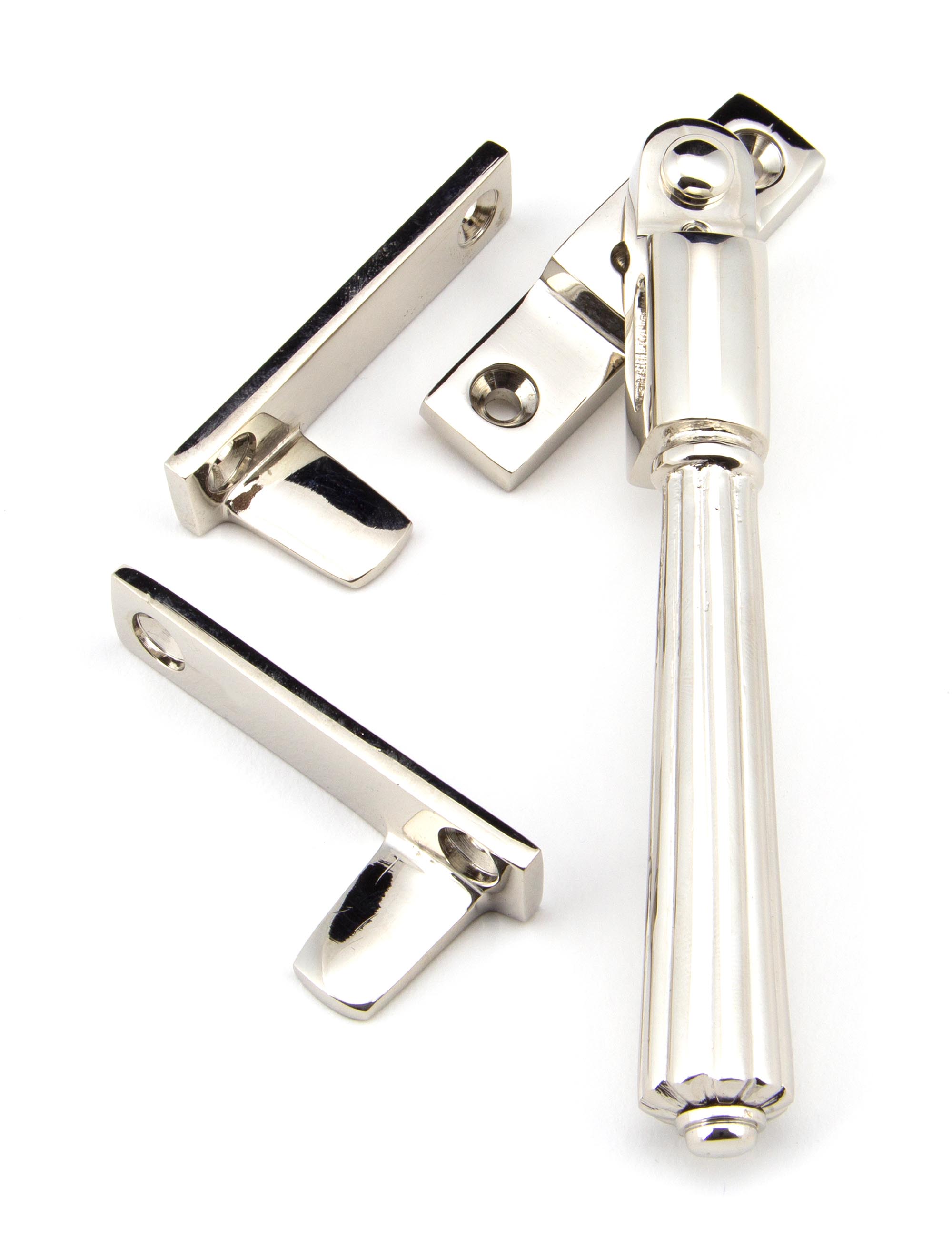 Polished Nickel Night-Vent Locking Hinton Fastener