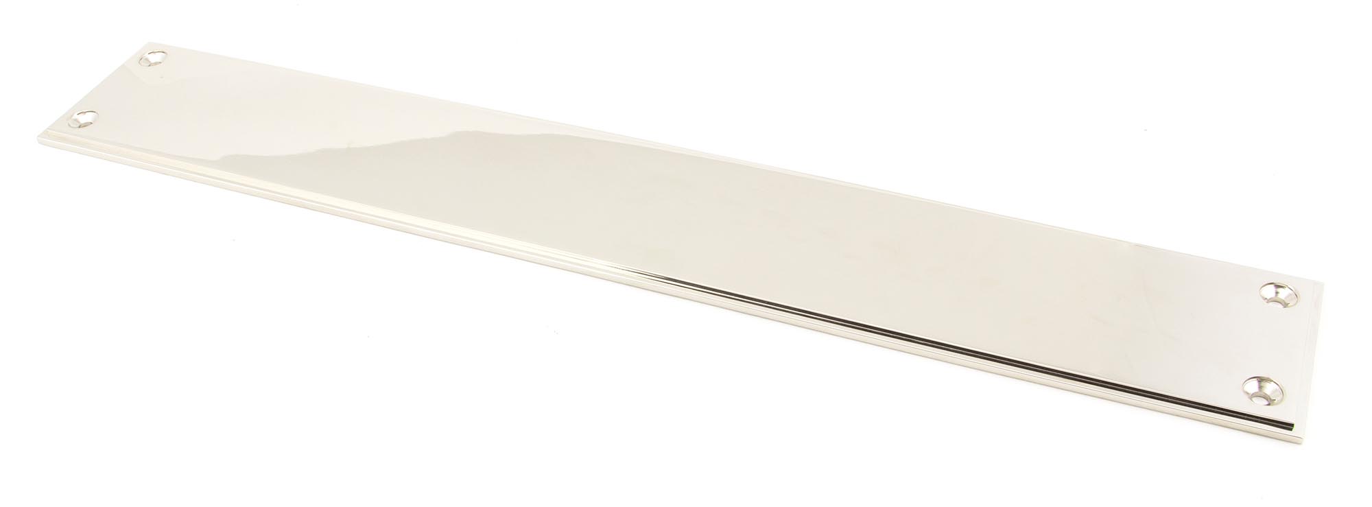 Polished Nickel 425mm Art Deco Fingerplate