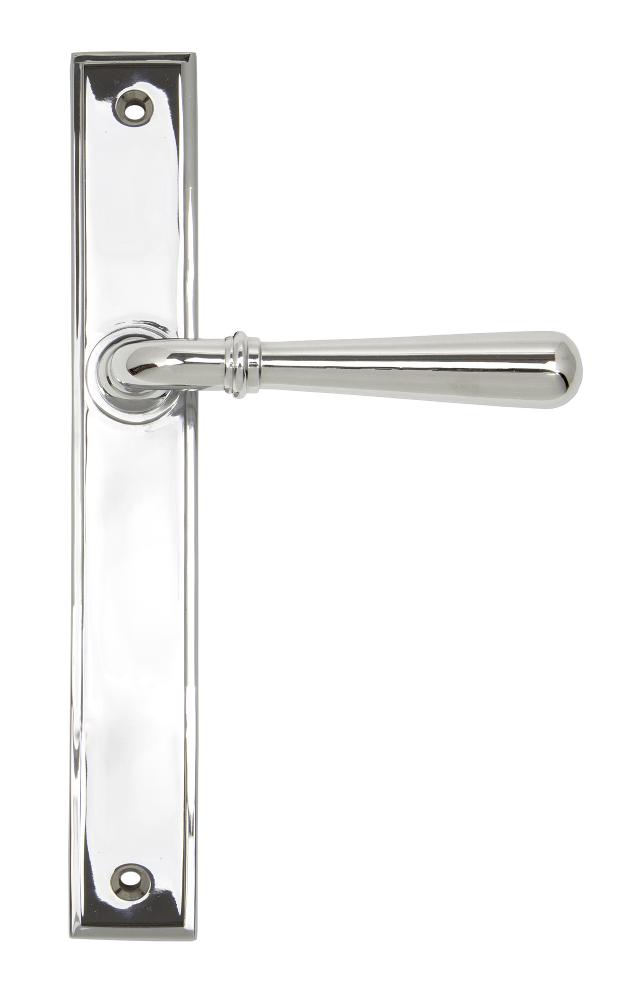 Polished Chrome Newbury Slimline Lever Espag. Latch Set