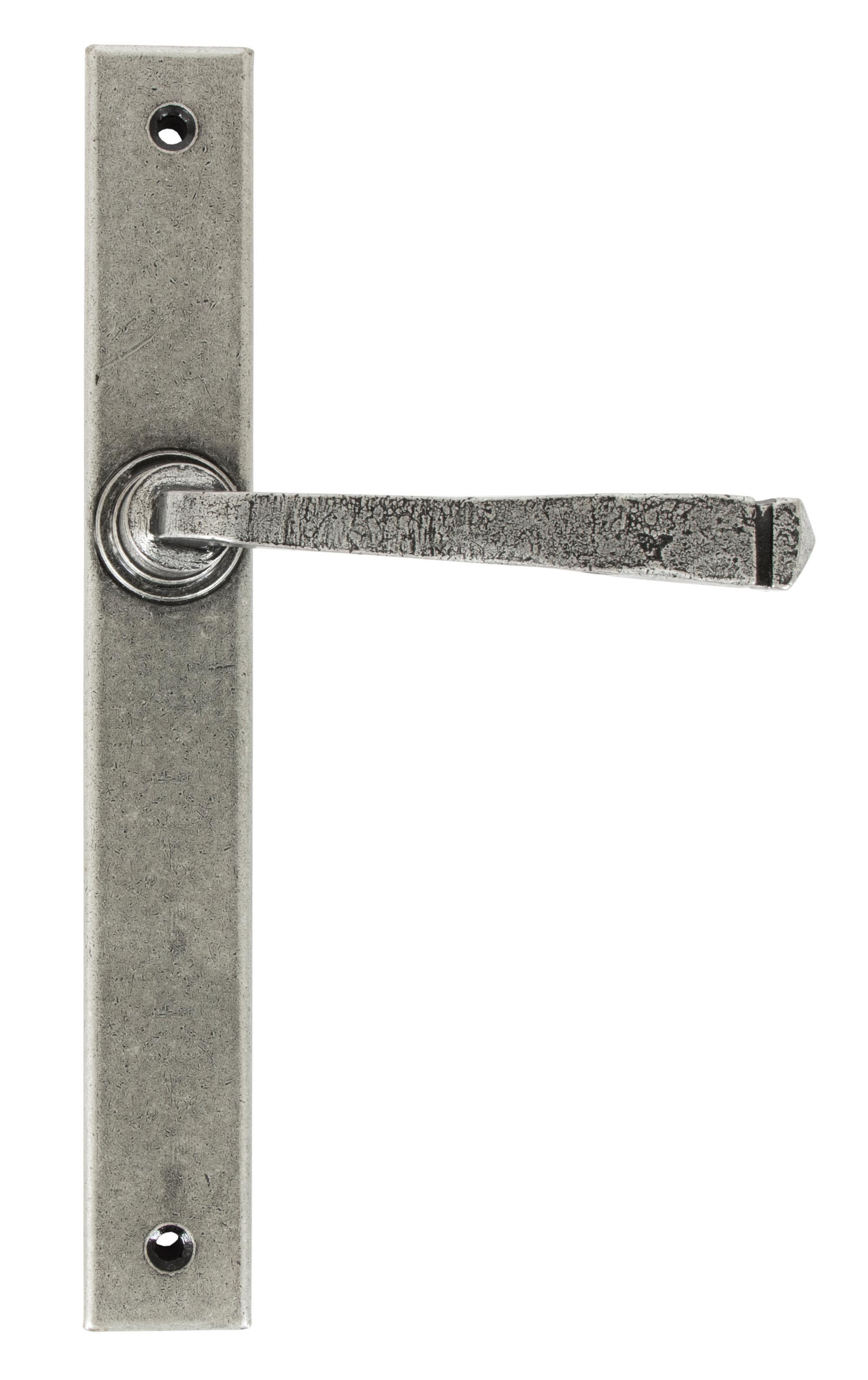 Pewter Avon Slimline Lever Espag. Latch Set