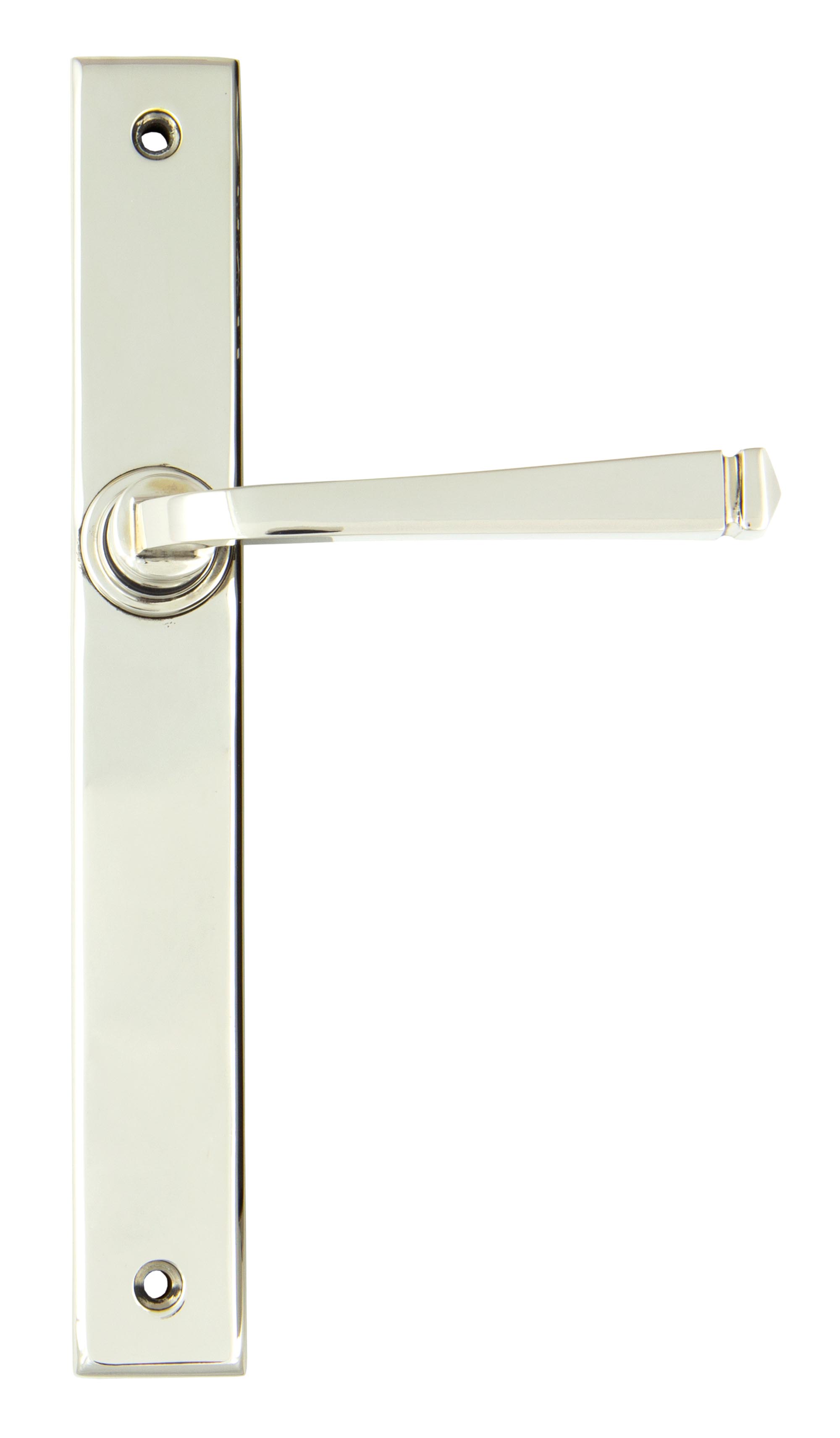 Polished Nickel Avon Slimline Lever Espag. Latch Set