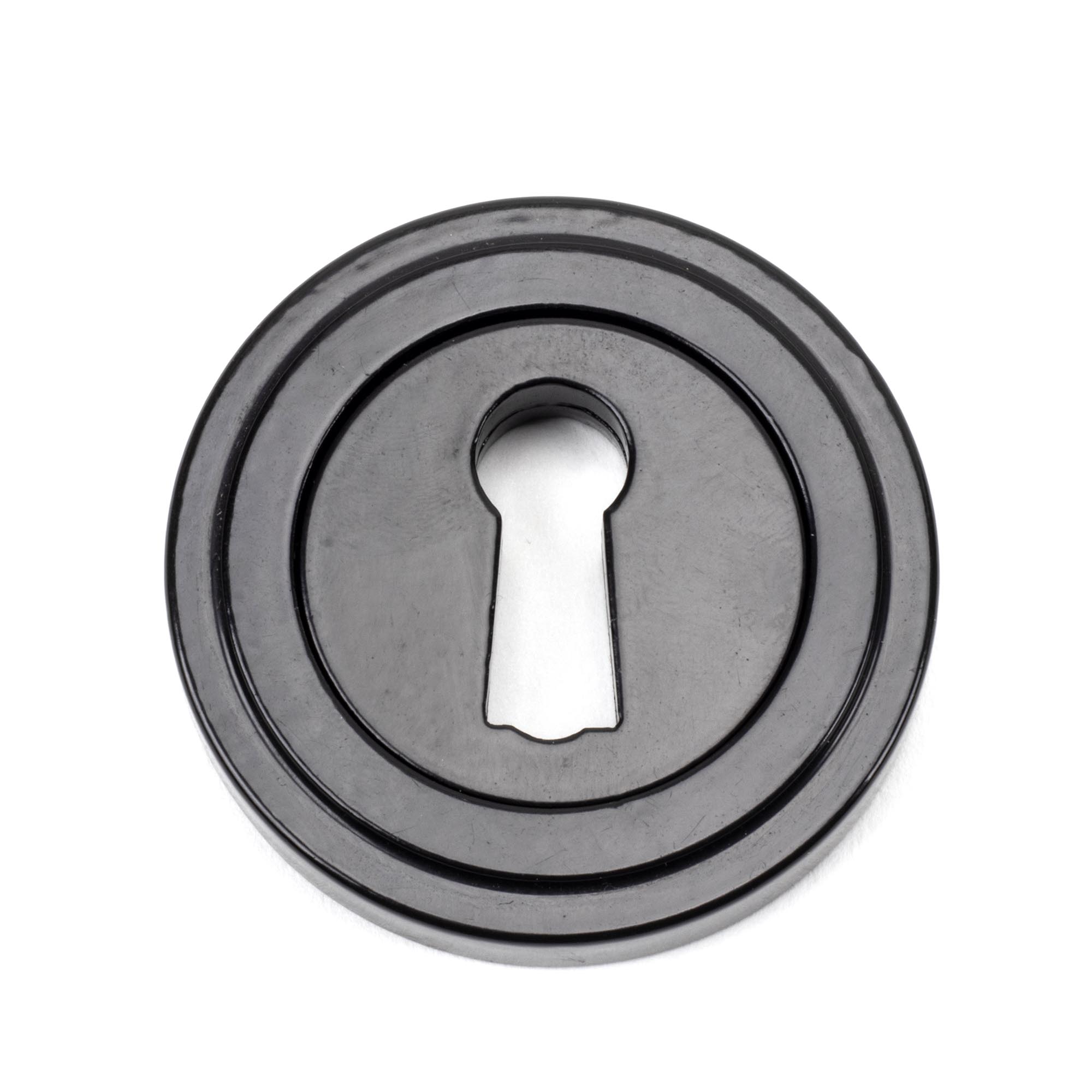 Black Round Escutcheon (Art Deco)