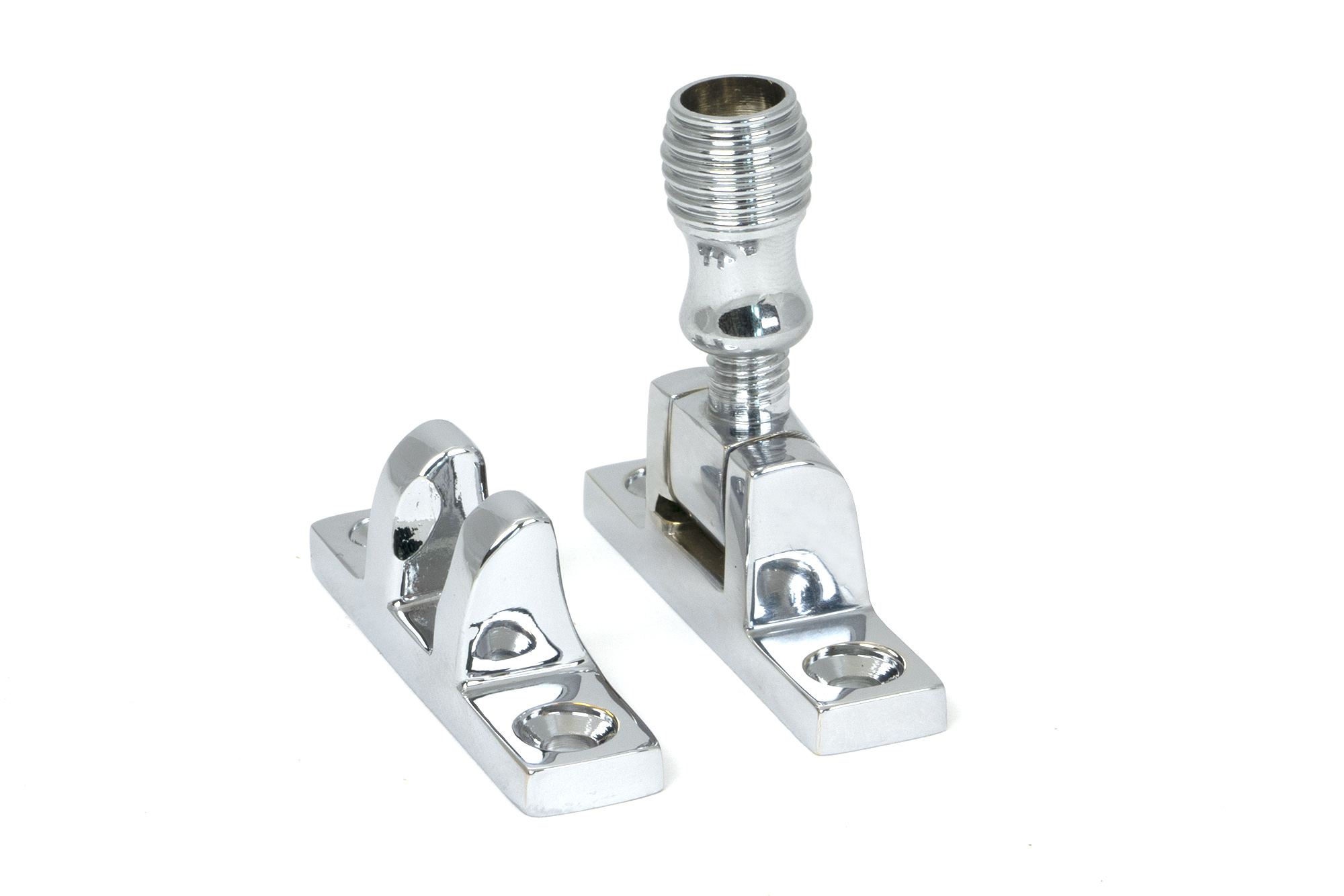 Polished Chrome Beehive Brighton Fastener - Narrow (Square)