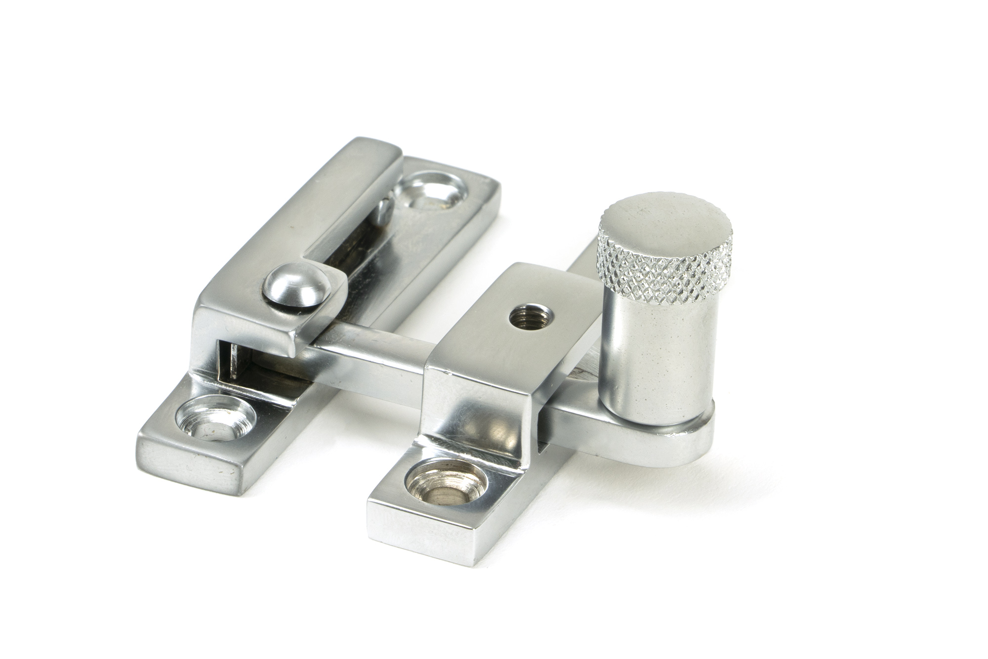 Satin Chrome Brompton Quadrant Fastener - Narrow