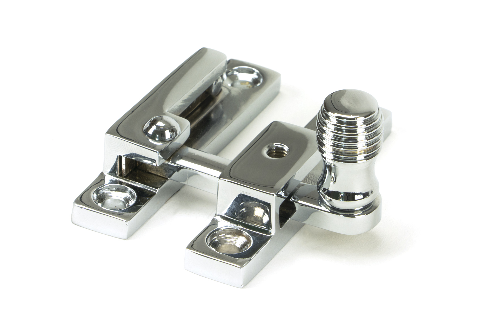 Polished Chrome Beehive Quadrant Fastener - Narrow