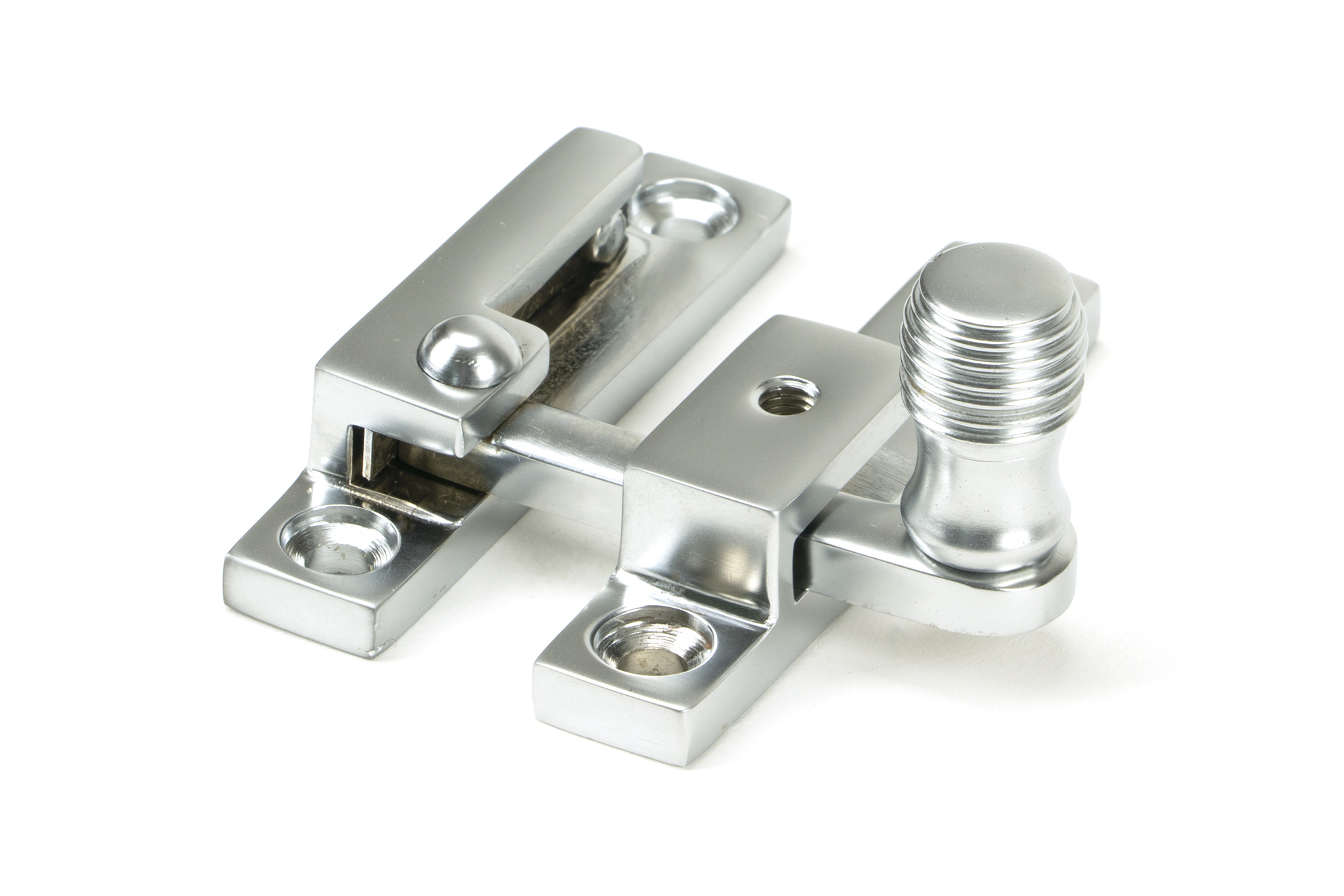 Satin Chrome Beehive Quadrant Fastener - Narrow