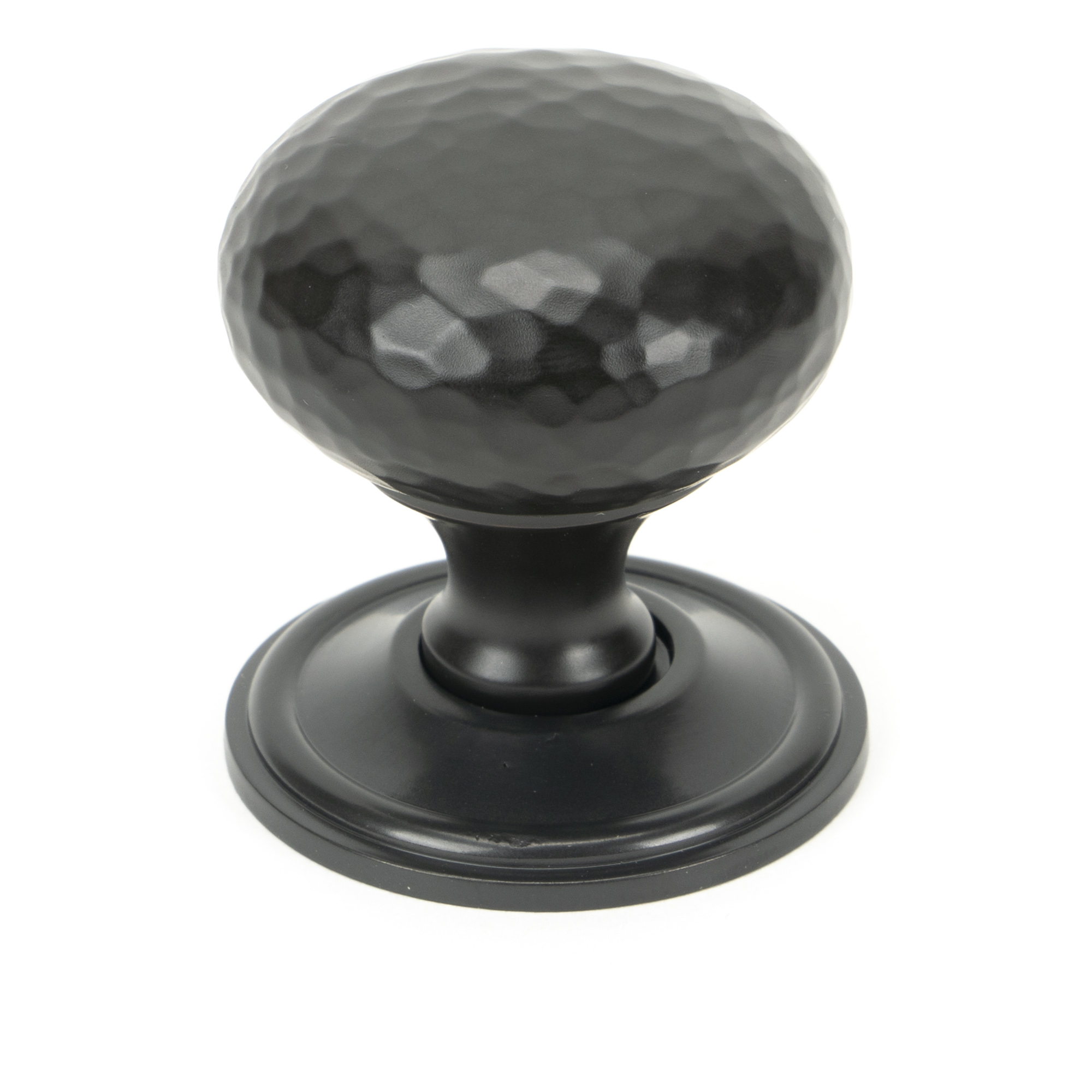 Aged Bronze Hammered Mushroom Cabinet Knob 38mm