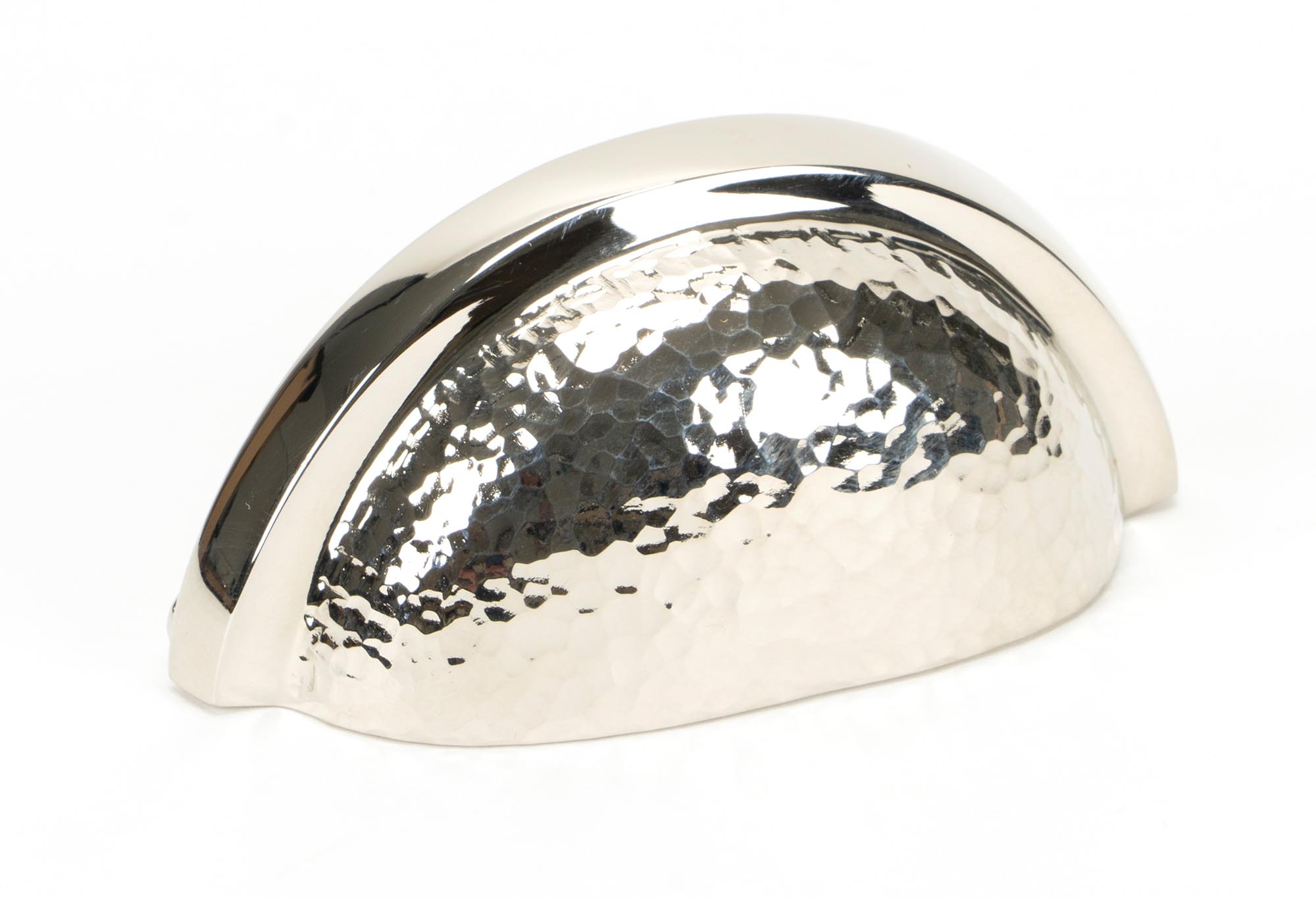 Polished Nickel Hammered Regency Concealed Drawer Pull