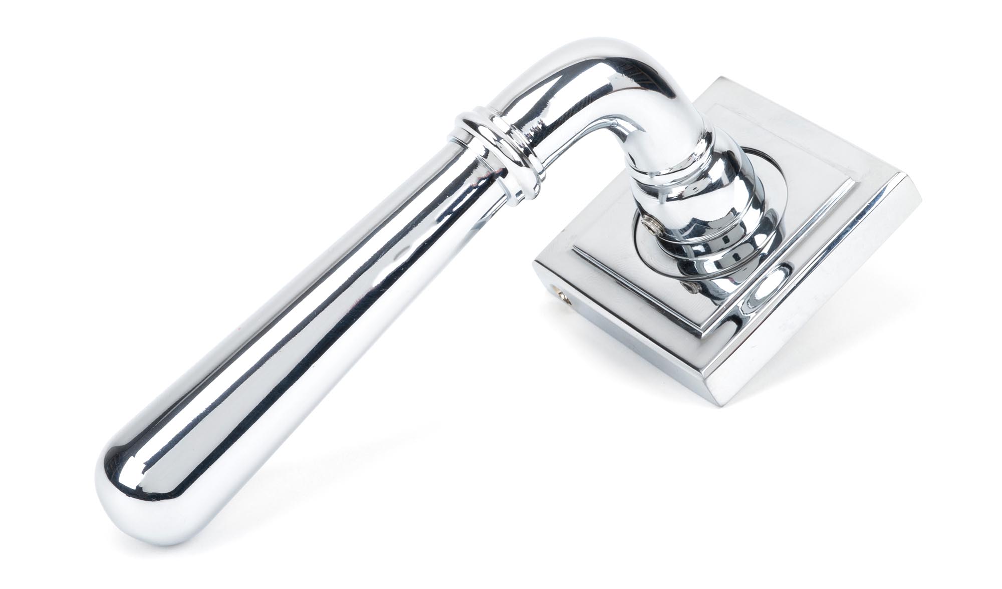 Polished Chrome Newbury Lever on Rose Set (Square)