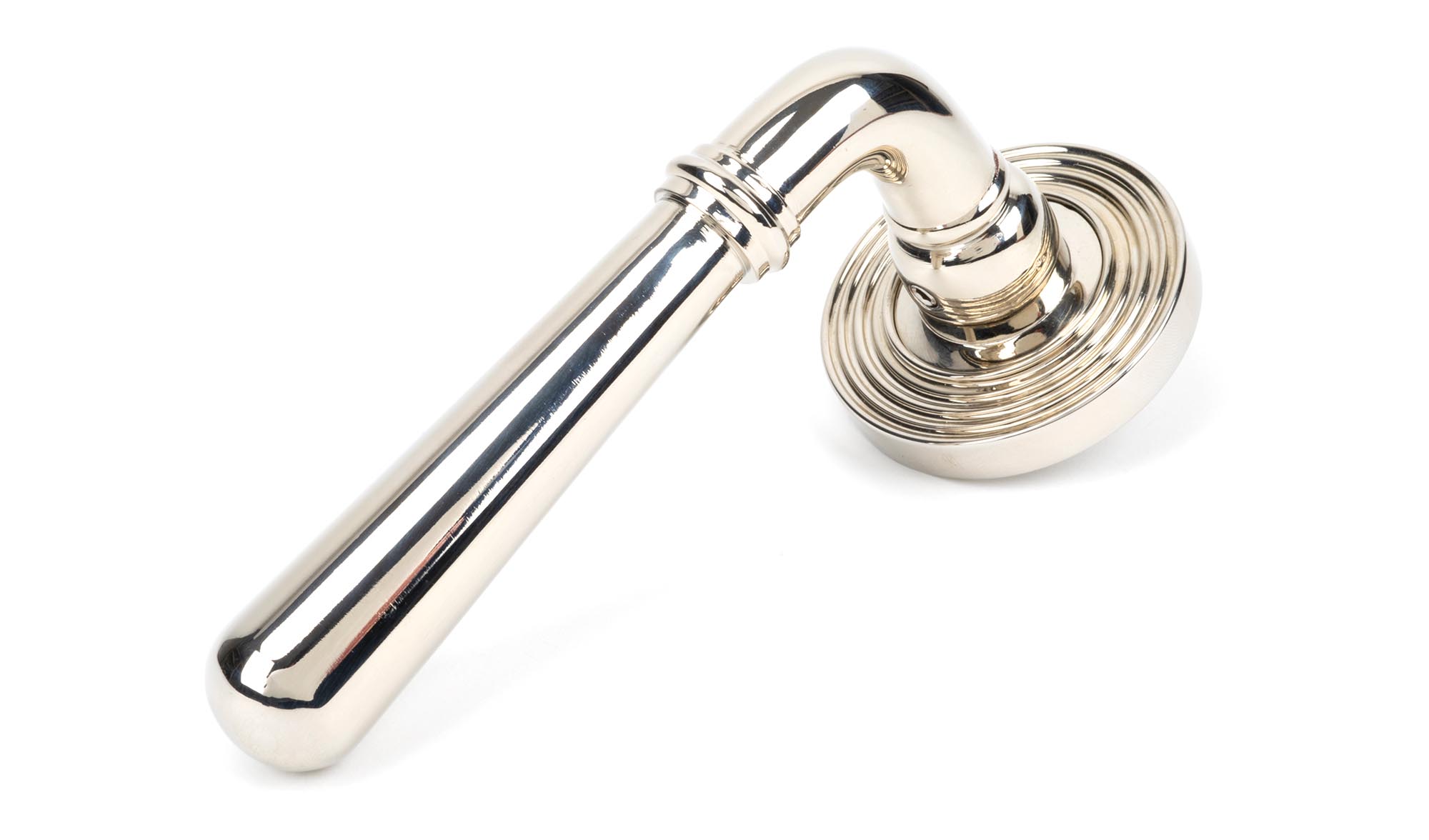 Polished Nickel Newbury Lever on Rose Set (Beehive)