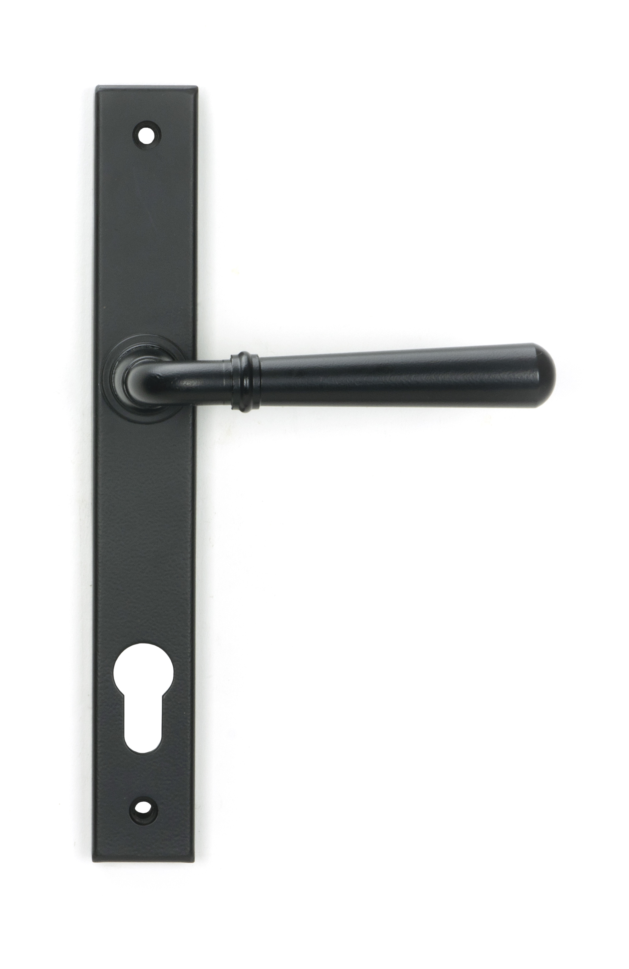 Matt Black Newbury Slimline Lever Espag. Lock Set