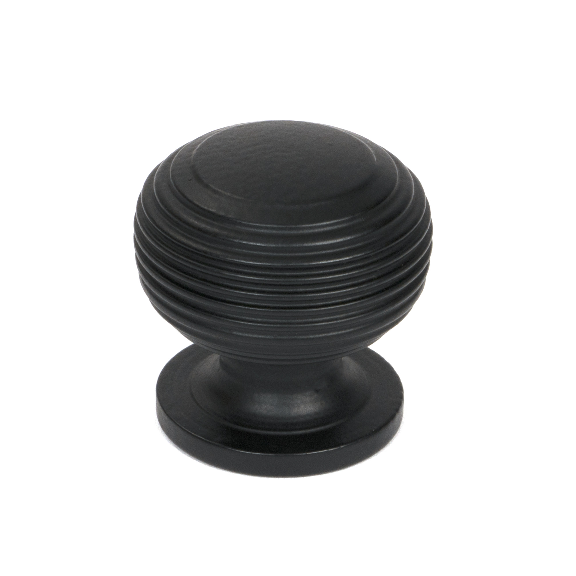 Matt Black Beehive Cabinet Knob 30mm