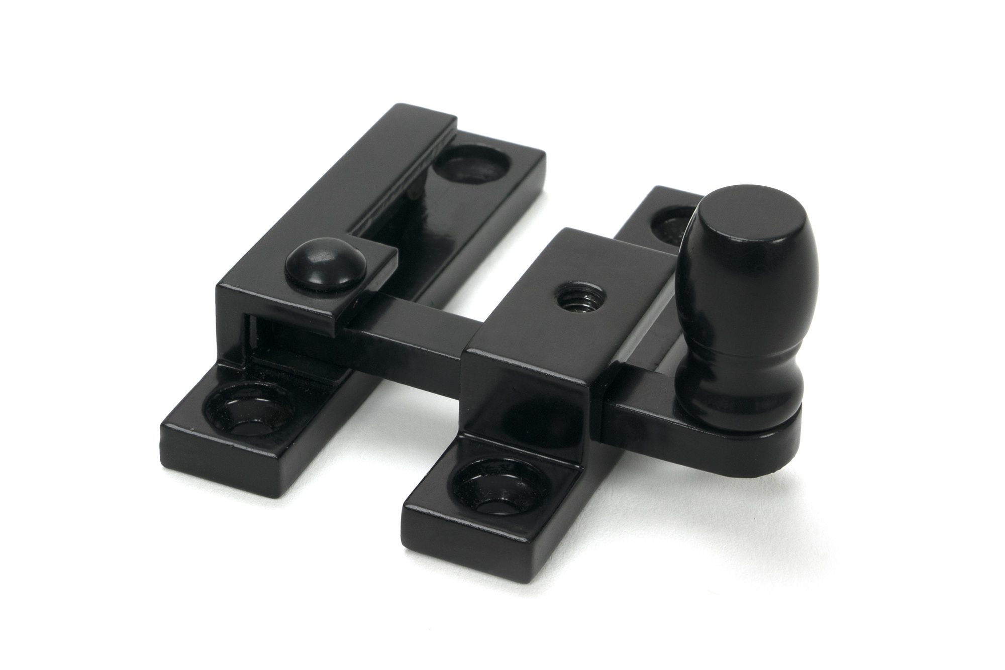 Black Mushroom Quadrant Fastener - Narrow