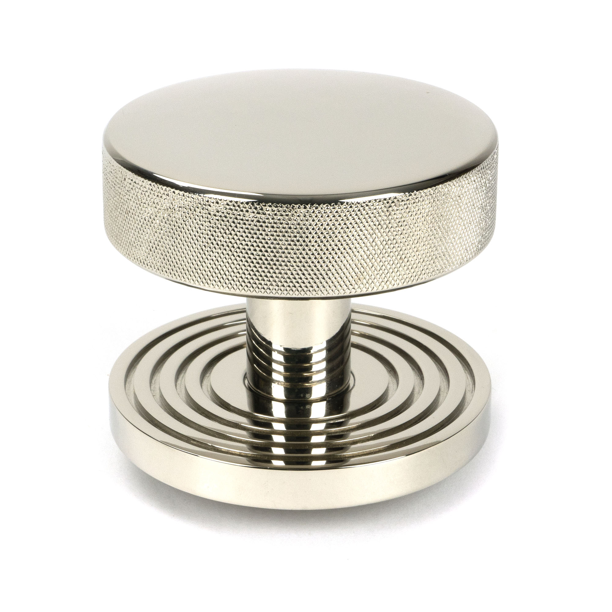 Polished Nickel Brompton Centre Door Knob (Beehive)