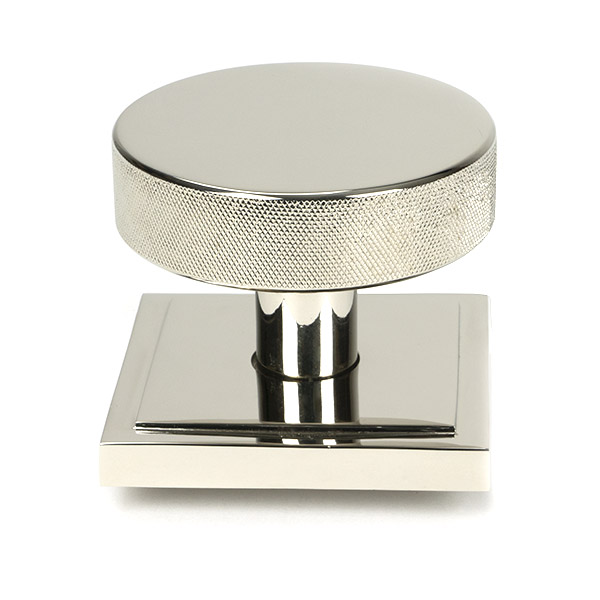 Polished Nickel Brompton Centre Door Knob (Square)