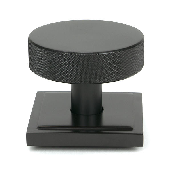 Aged Bronze Brompton Centre Door Knob (Square)