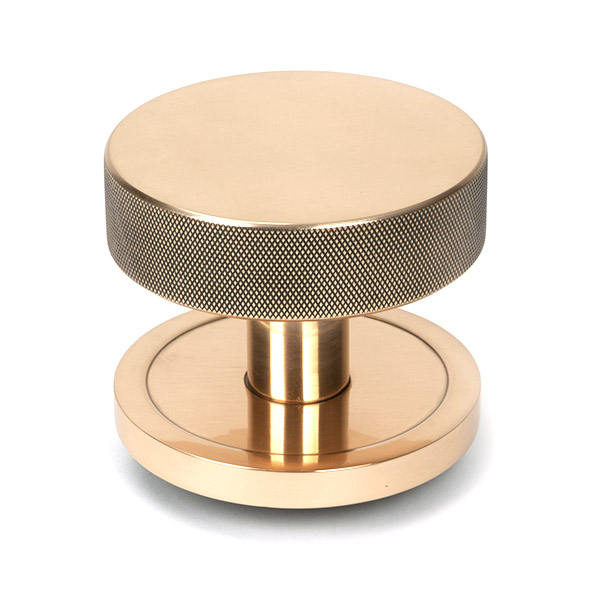 Polished Bronze Brompton Centre Door Knob (Plain)