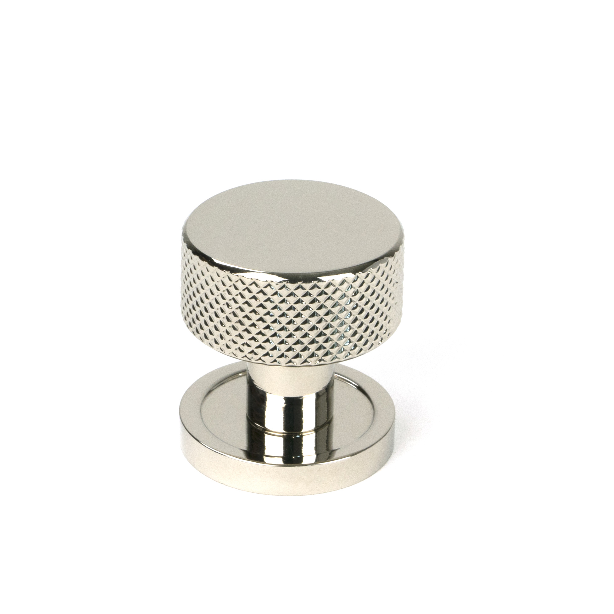 Polished Nickel Brompton Cabinet Knob - 25mm (Plain)