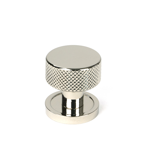 Polished Nickel Brompton Cabinet Knob - 25mm (Plain)