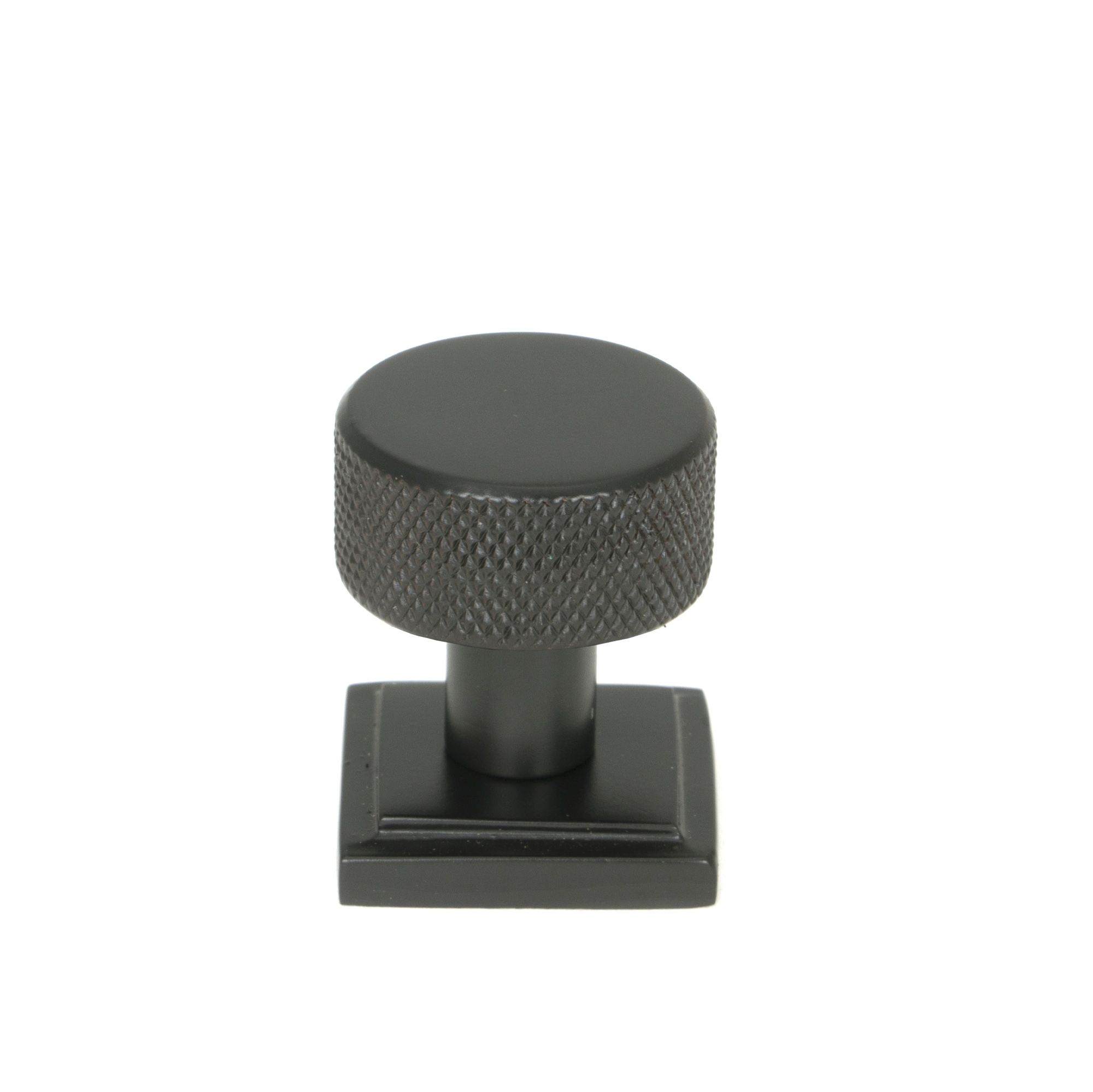 Aged Bronze Brompton Cabinet Knob - 25mm (Square)