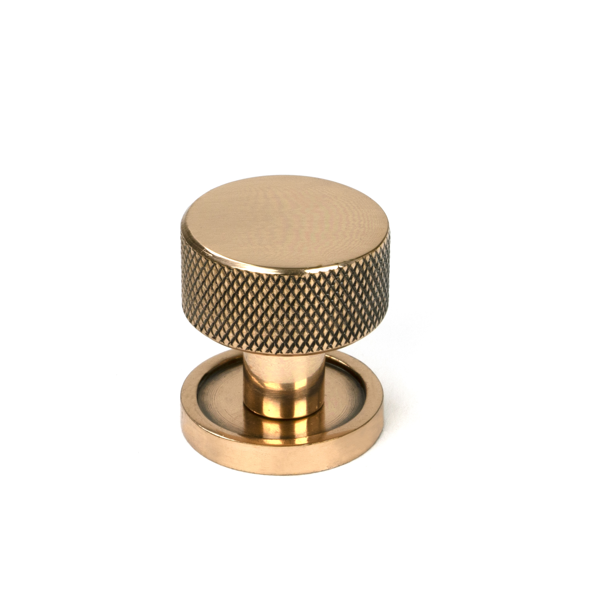 Polished Bronze Brompton Cabinet Knob - 25mm (Plain)
