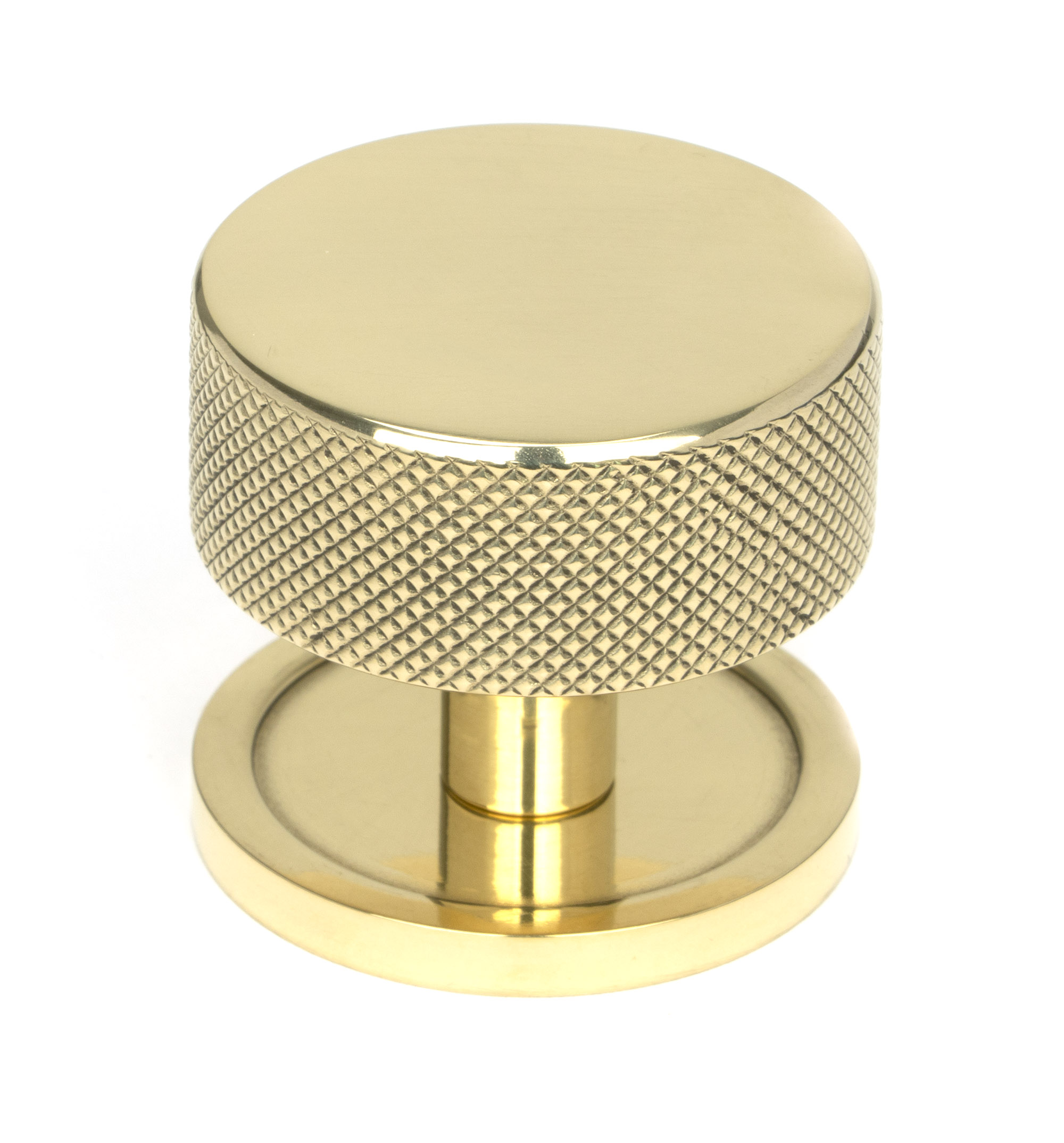Polished Brass Brompton Cabinet Knob - 38mm (Plain)
