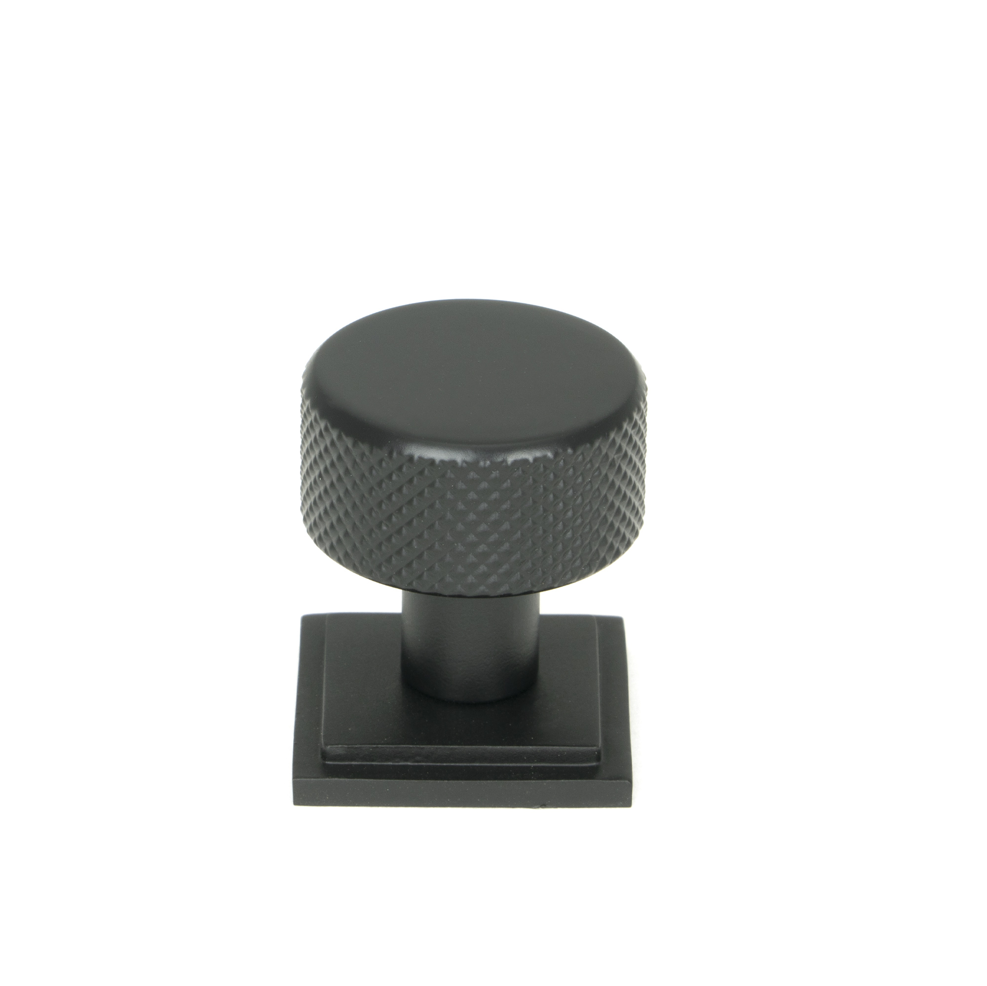 Matt Black Brompton Cabinet Knob - 25mm (Square)