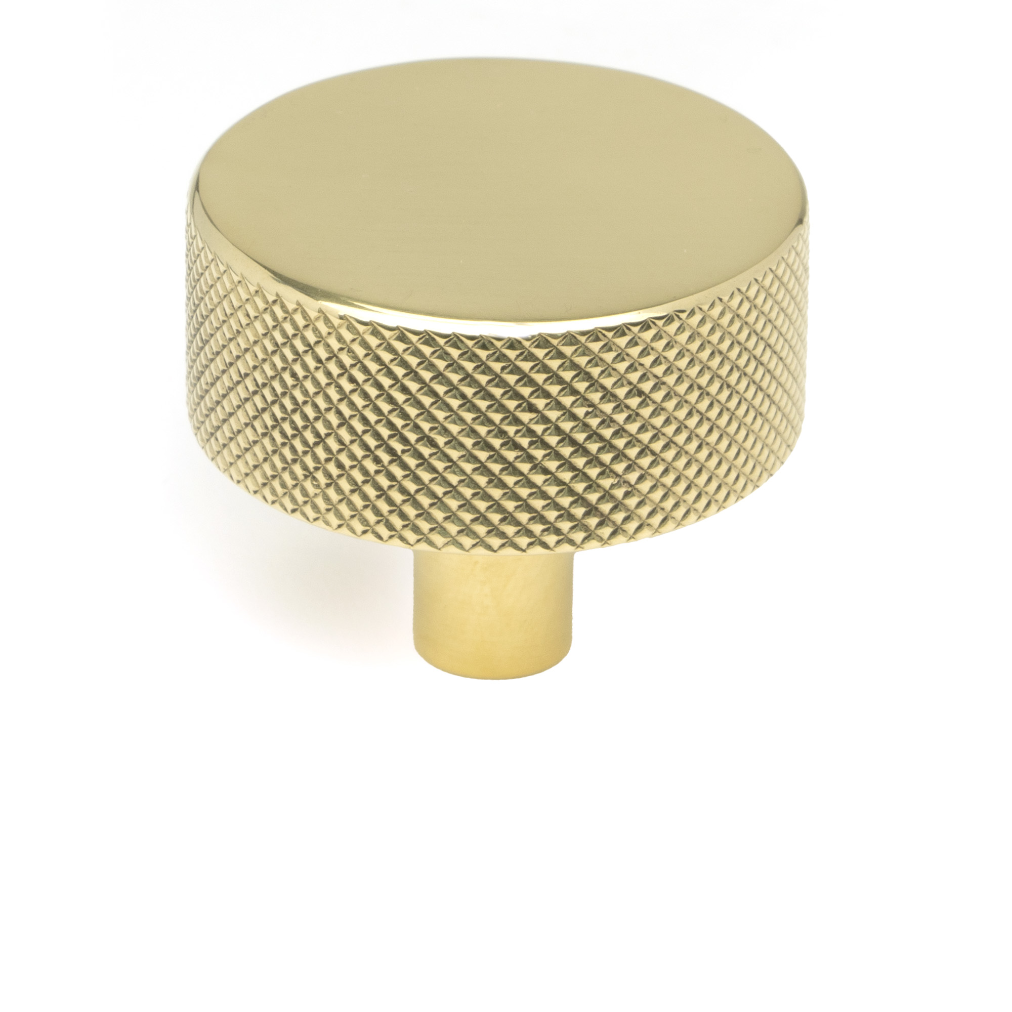 Polished Brass Brompton Cabinet Knob - 38mm (No rose)