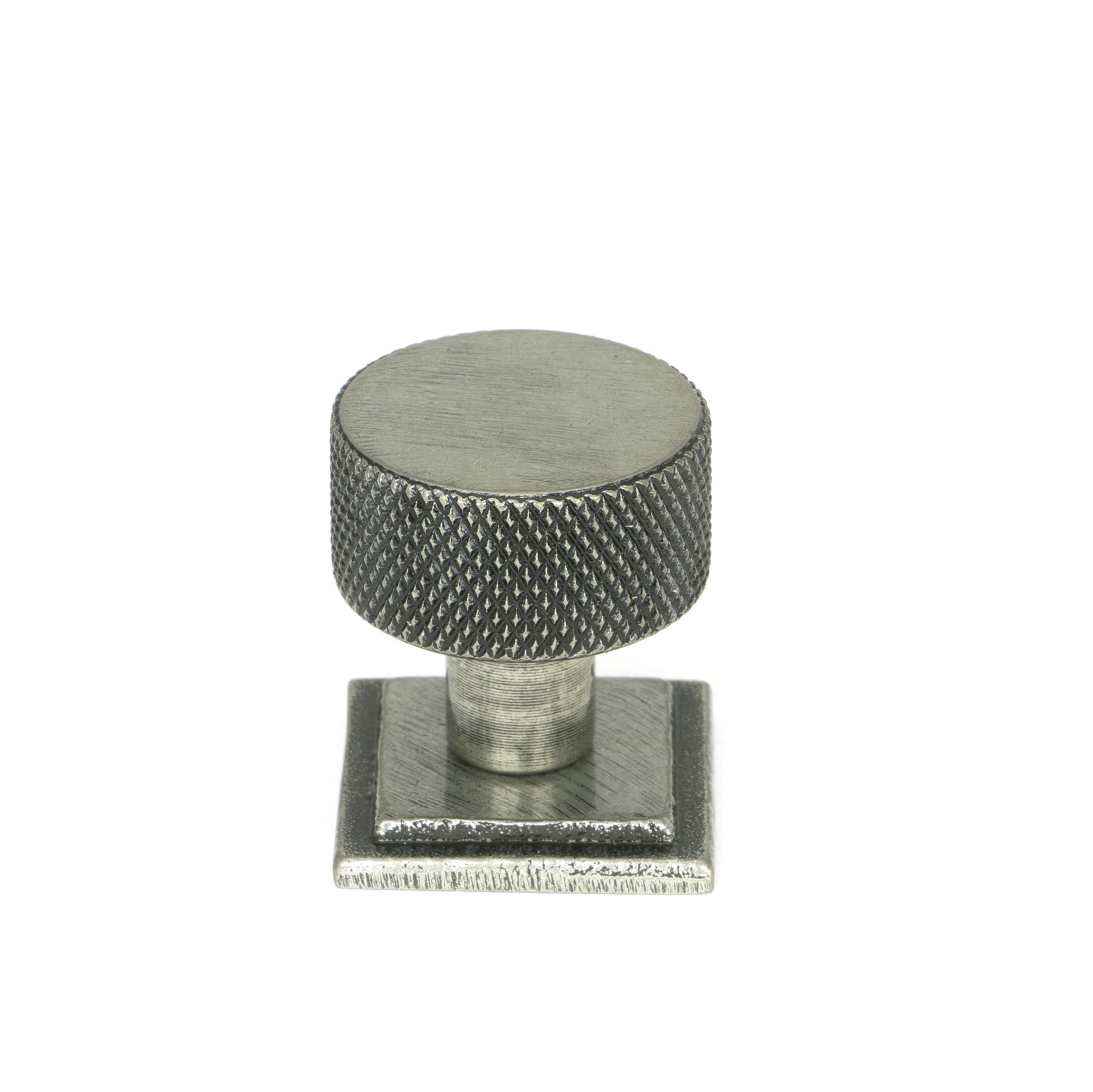Pewter Brompton Cabinet Knob - 25mm (Square)